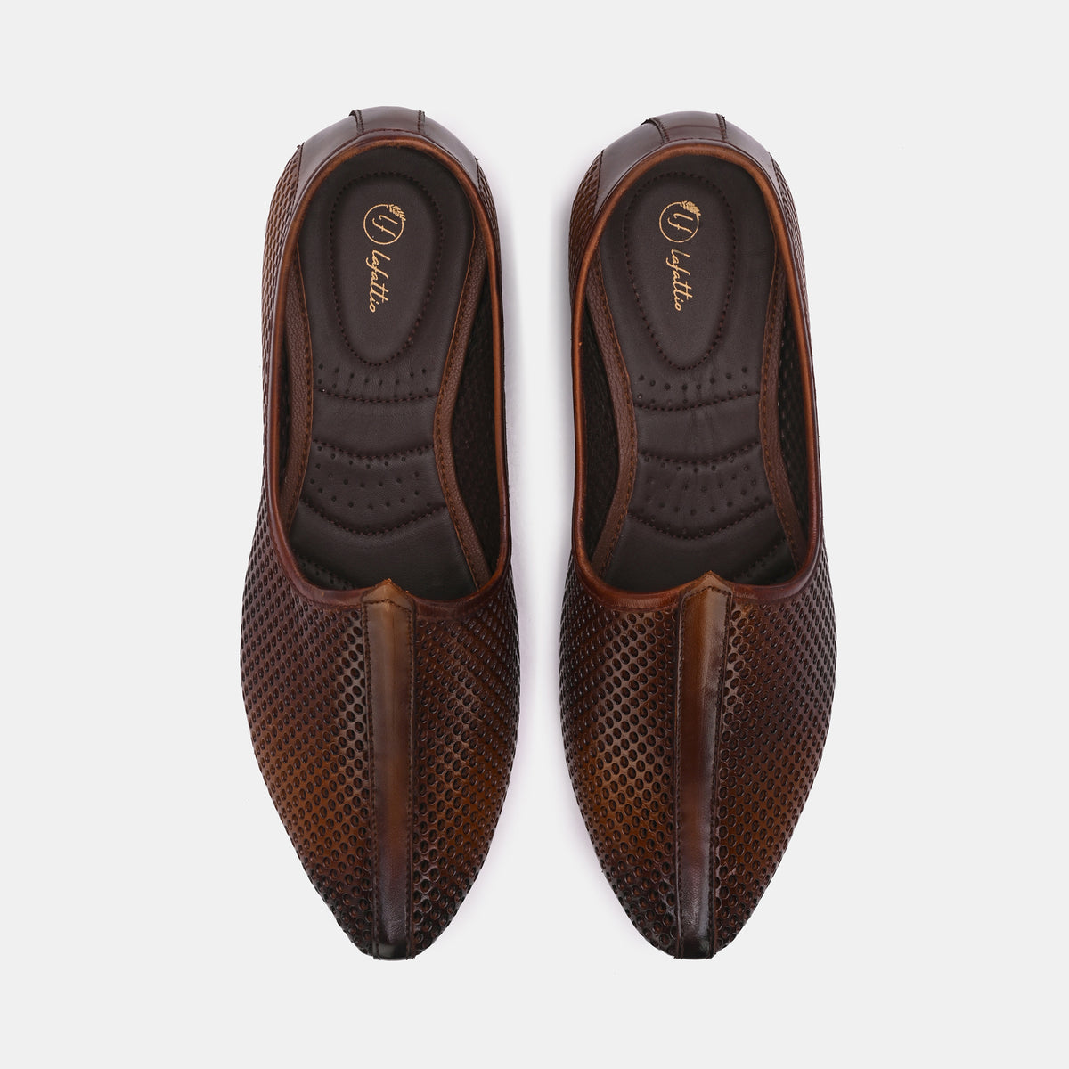 Diana Tan Handcrafted Leather Juttis - The Heels India