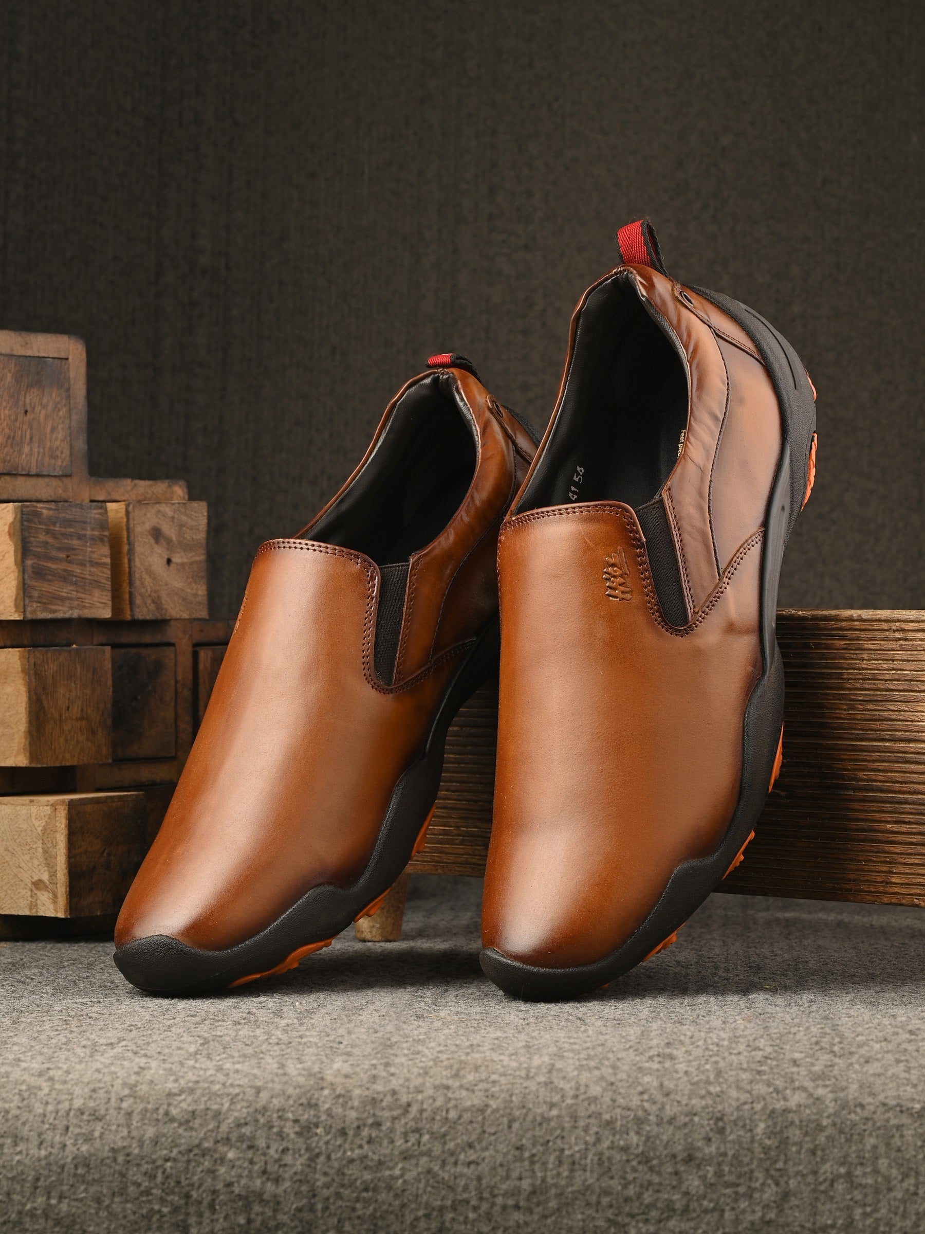 Strado Casual Leather Loafers - The Heels India