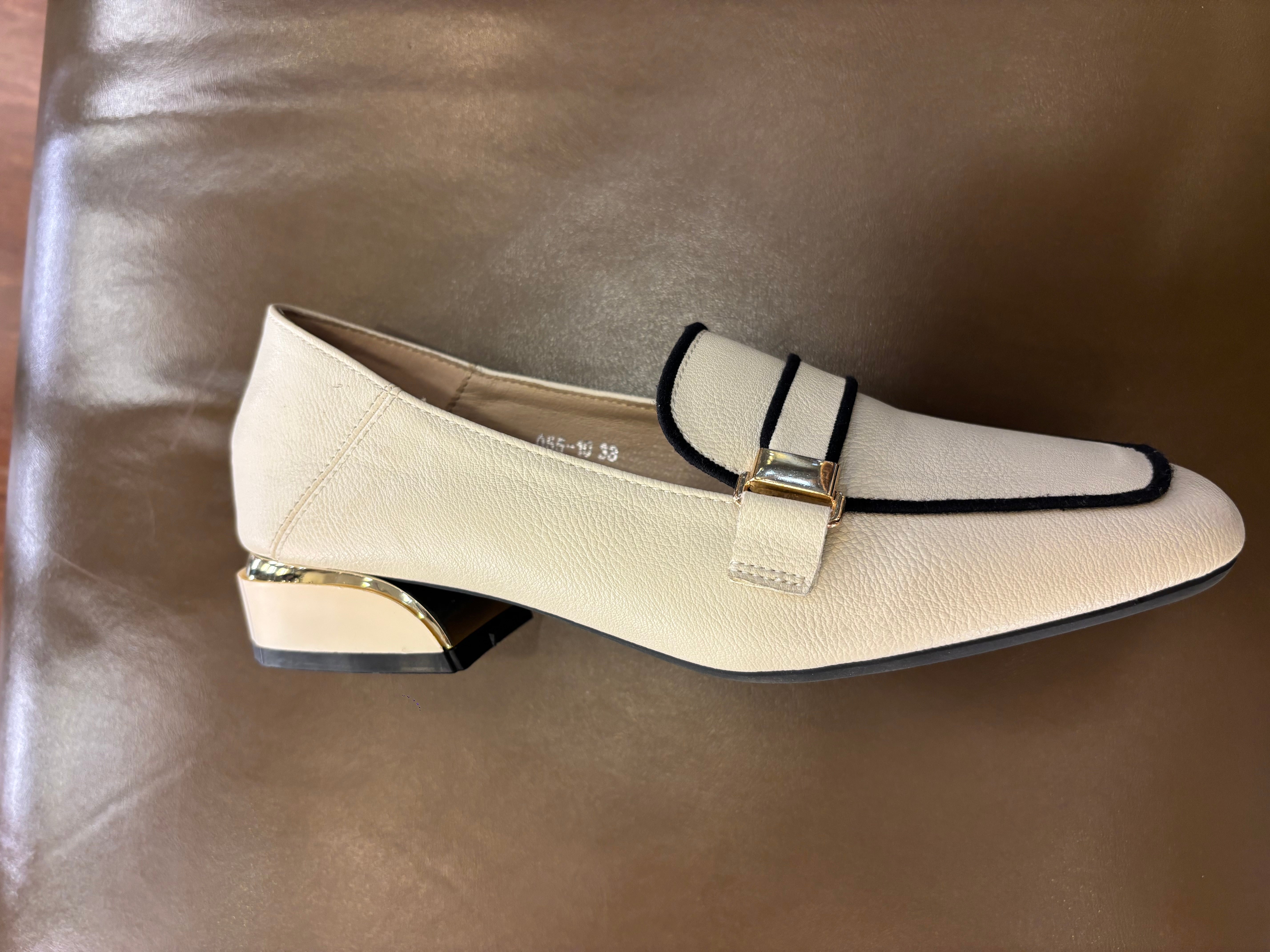 Melrose Premium Strap Block Heel Loafers