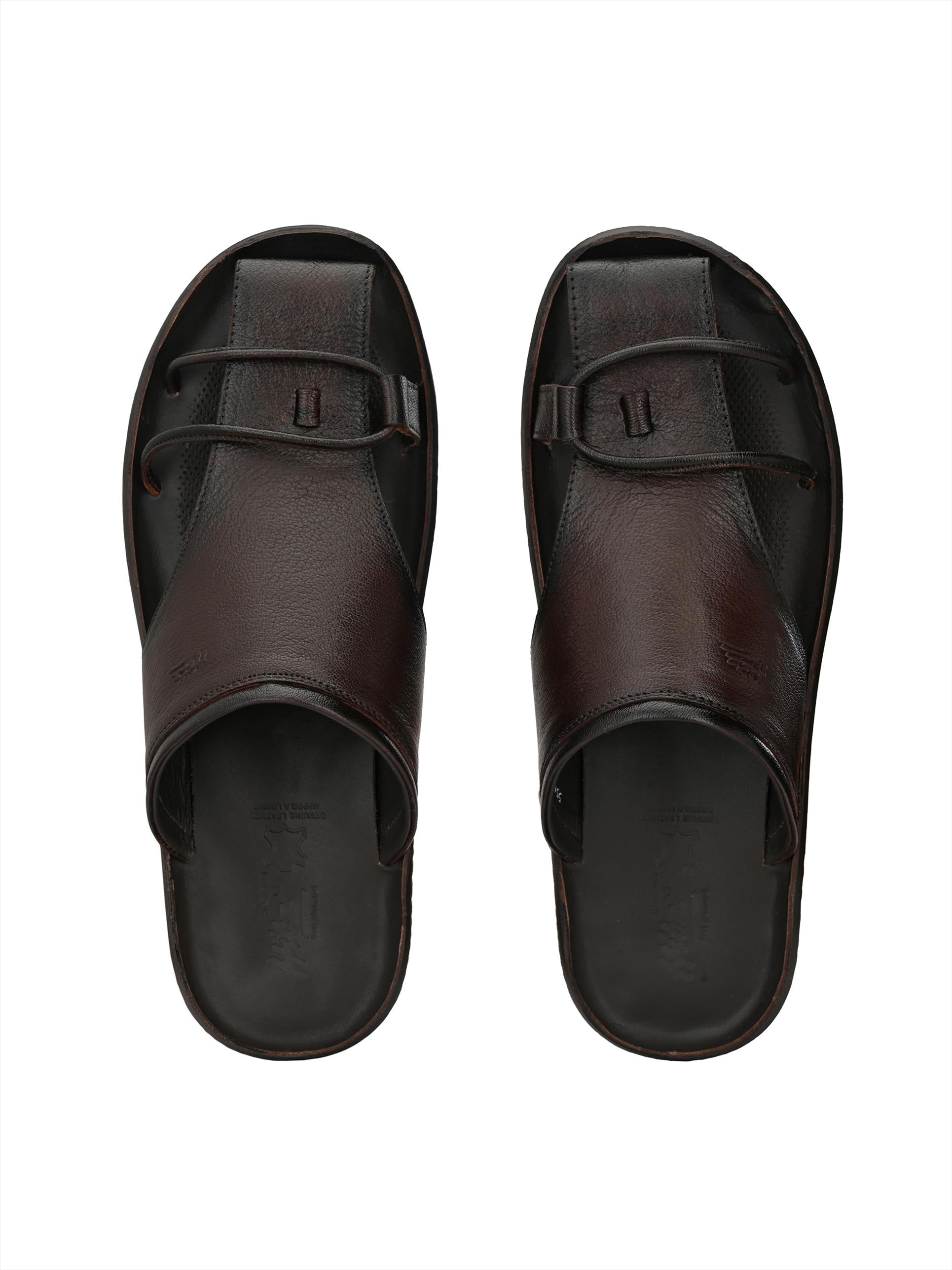 Bravur Leather Sliders
