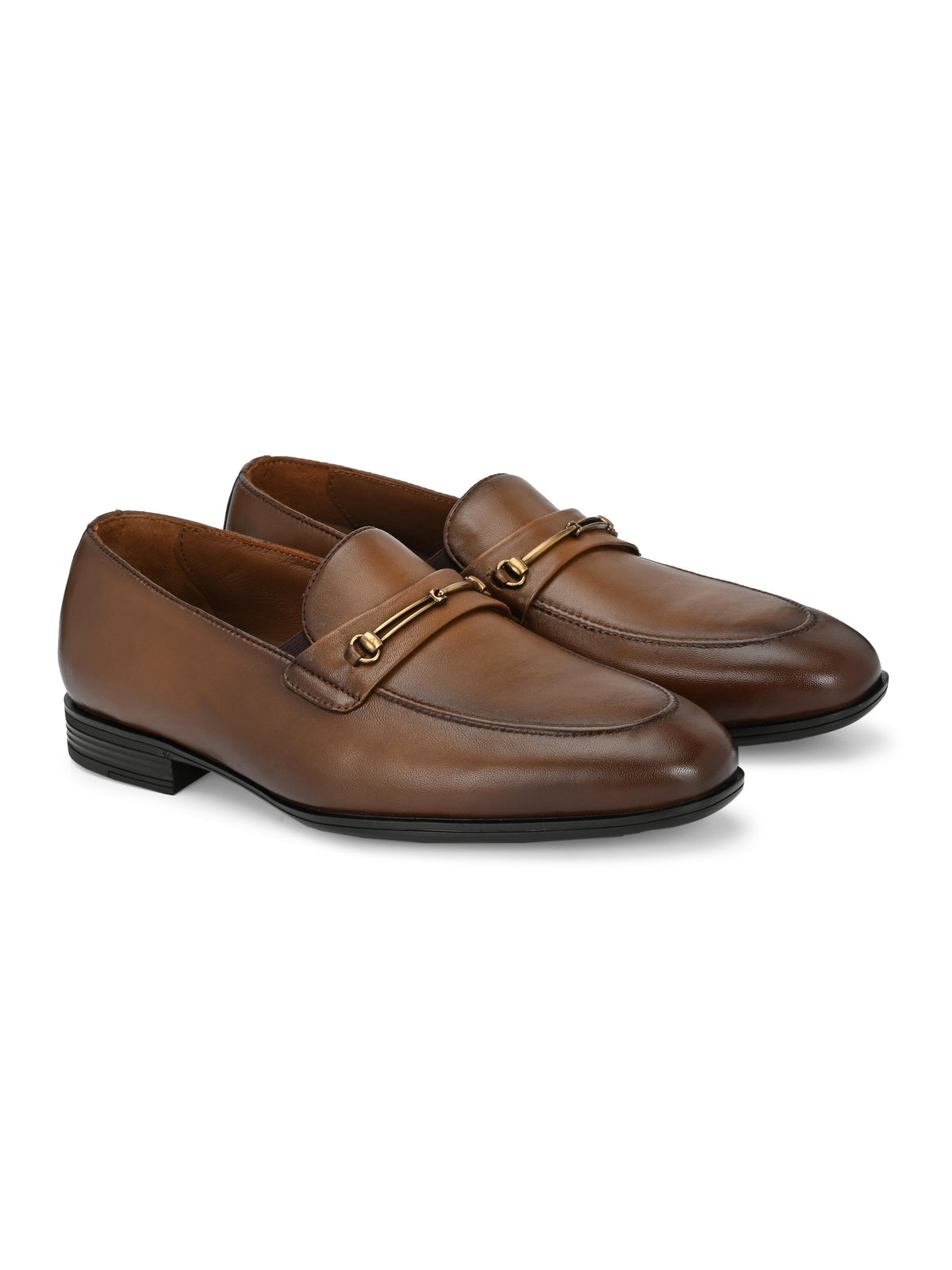 Arius Leather Buckled Loafers