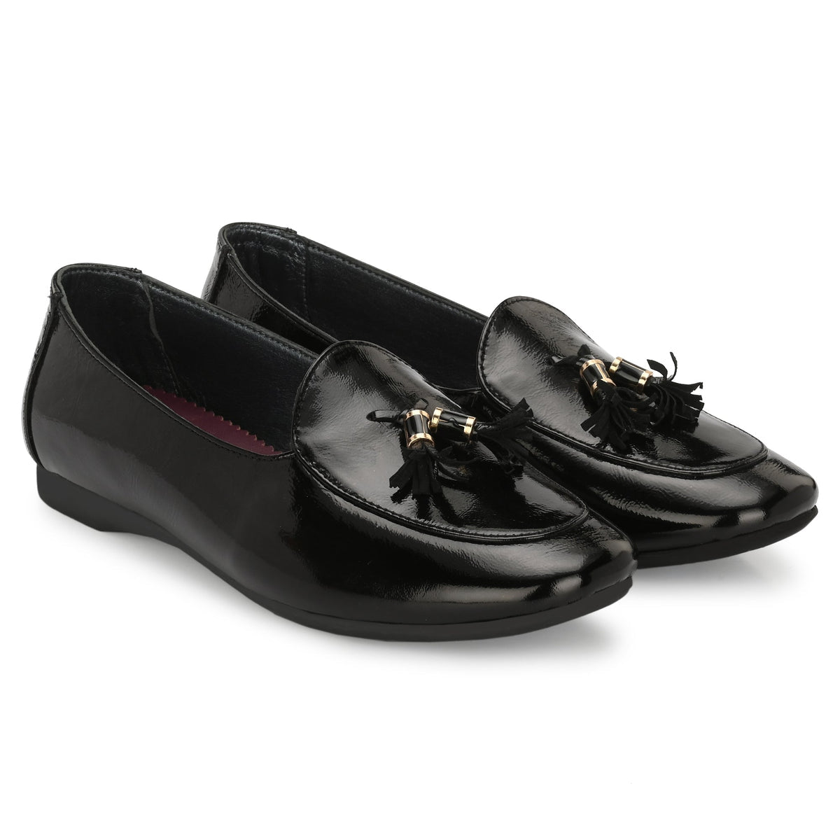 Malkova Leather Tassel Ballerinas