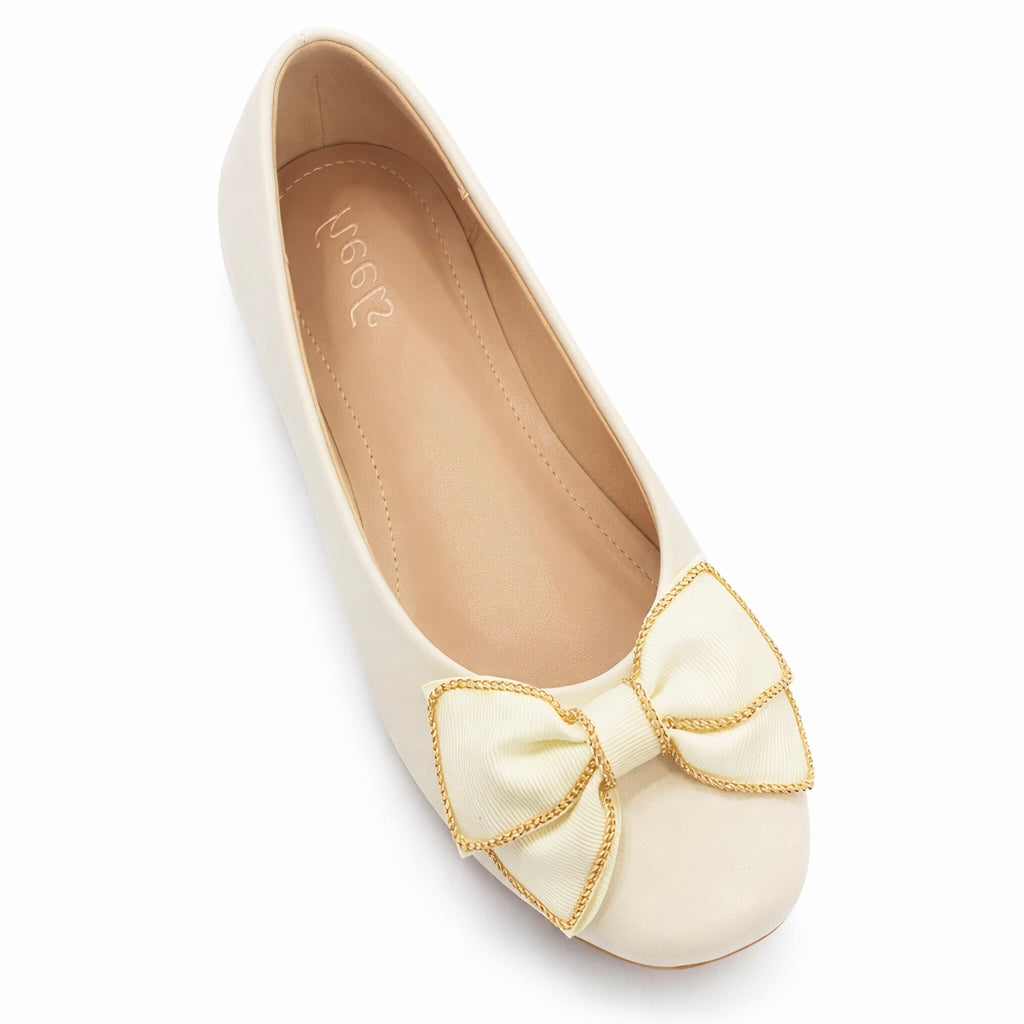 Belinda Bow Flat Ballerinas - The Heels India