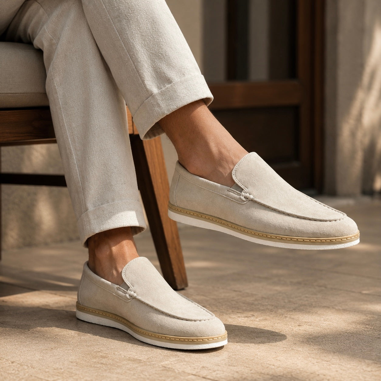 Fernando Premium Suede Leather Slip-On Loafers