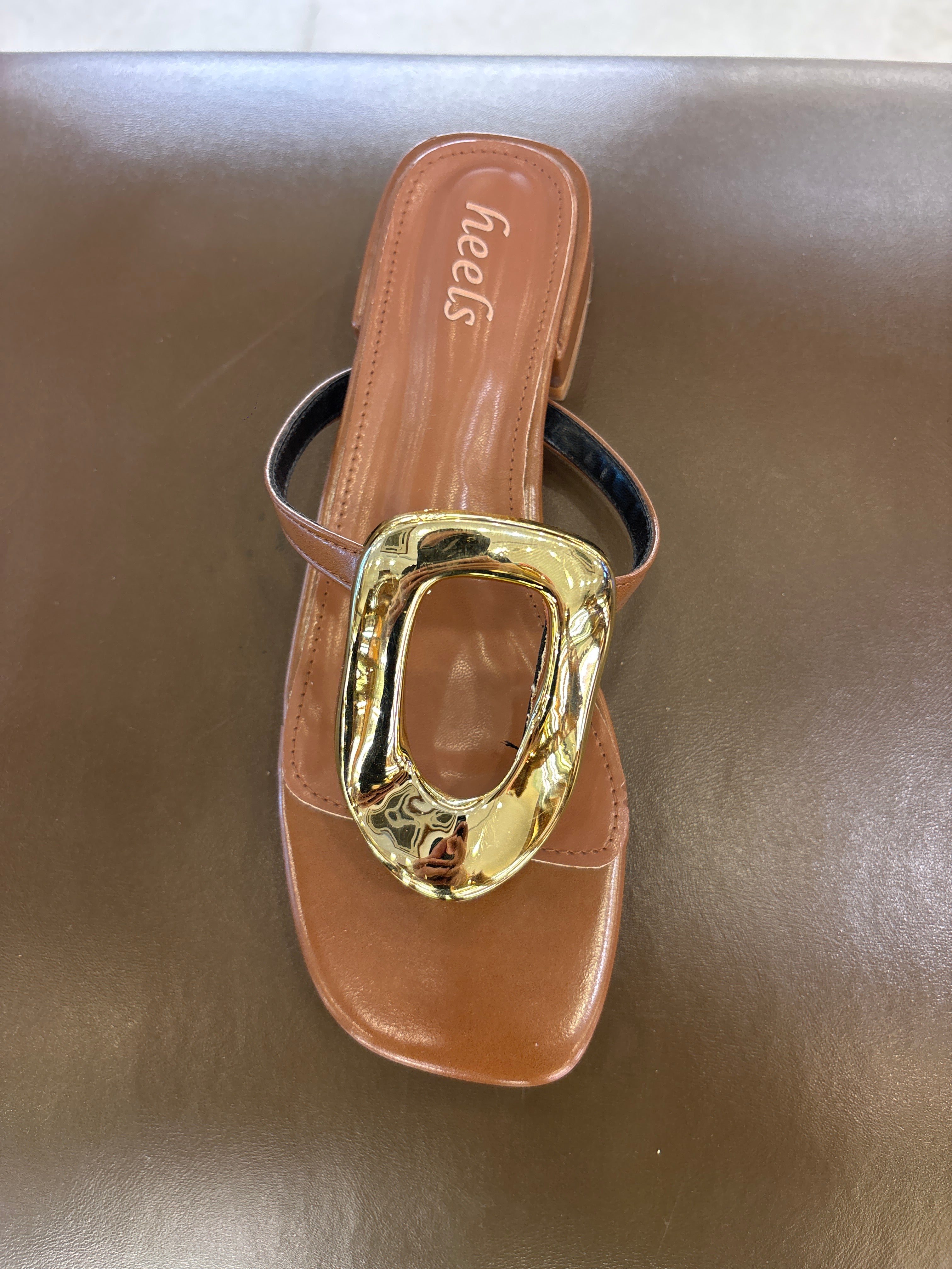 Nova Buckled Summer Mid Heel Sliders