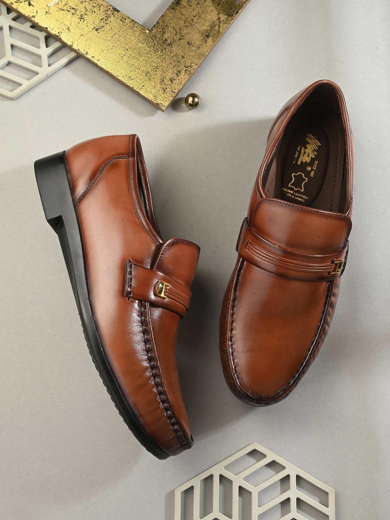 Richard Leather Formal Cushion Loafers - The Heels India