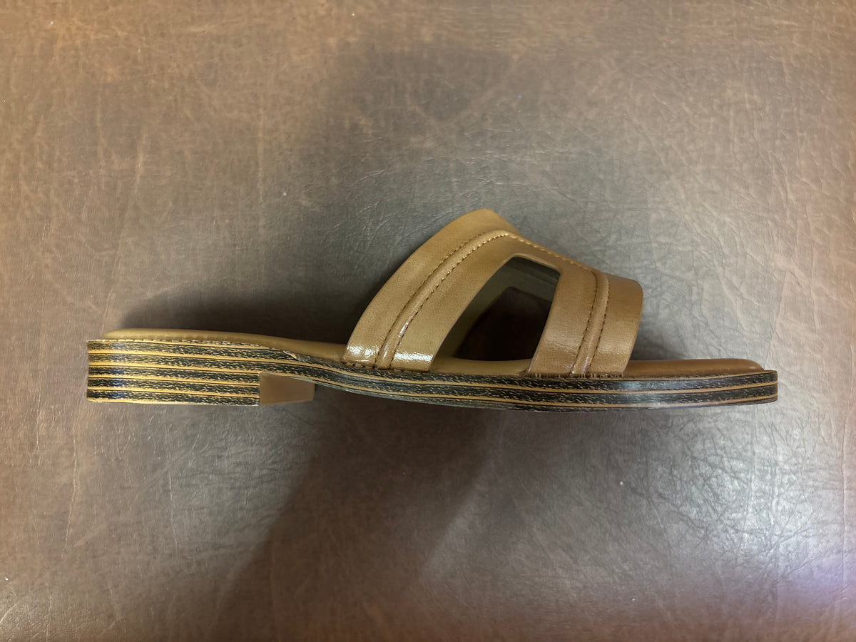Nysa Cushioned Mid Heel Sliders