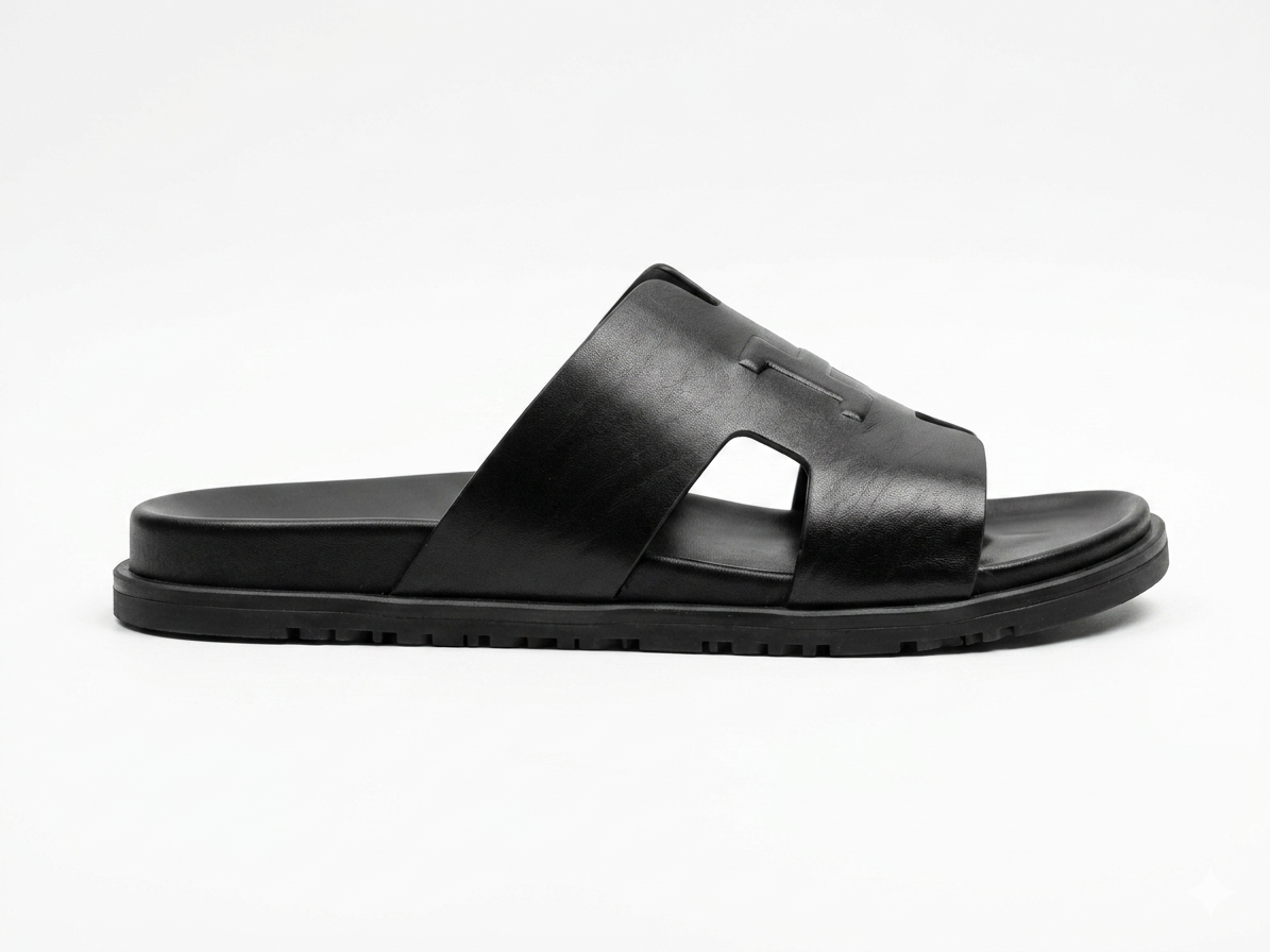 Morgan Premium Leather Sliders