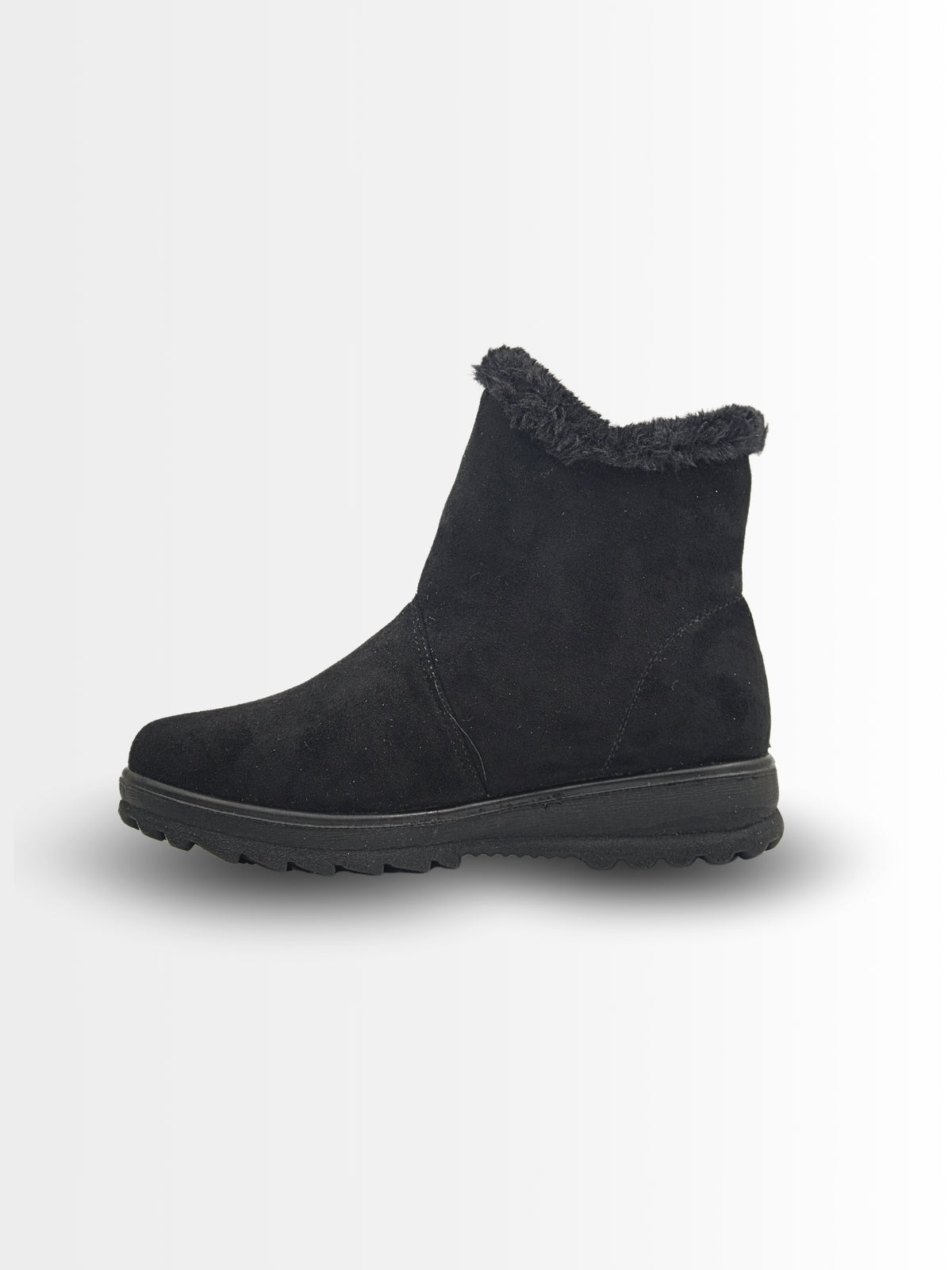 Savanna Suede Ankle Fur Boots - The Heels India