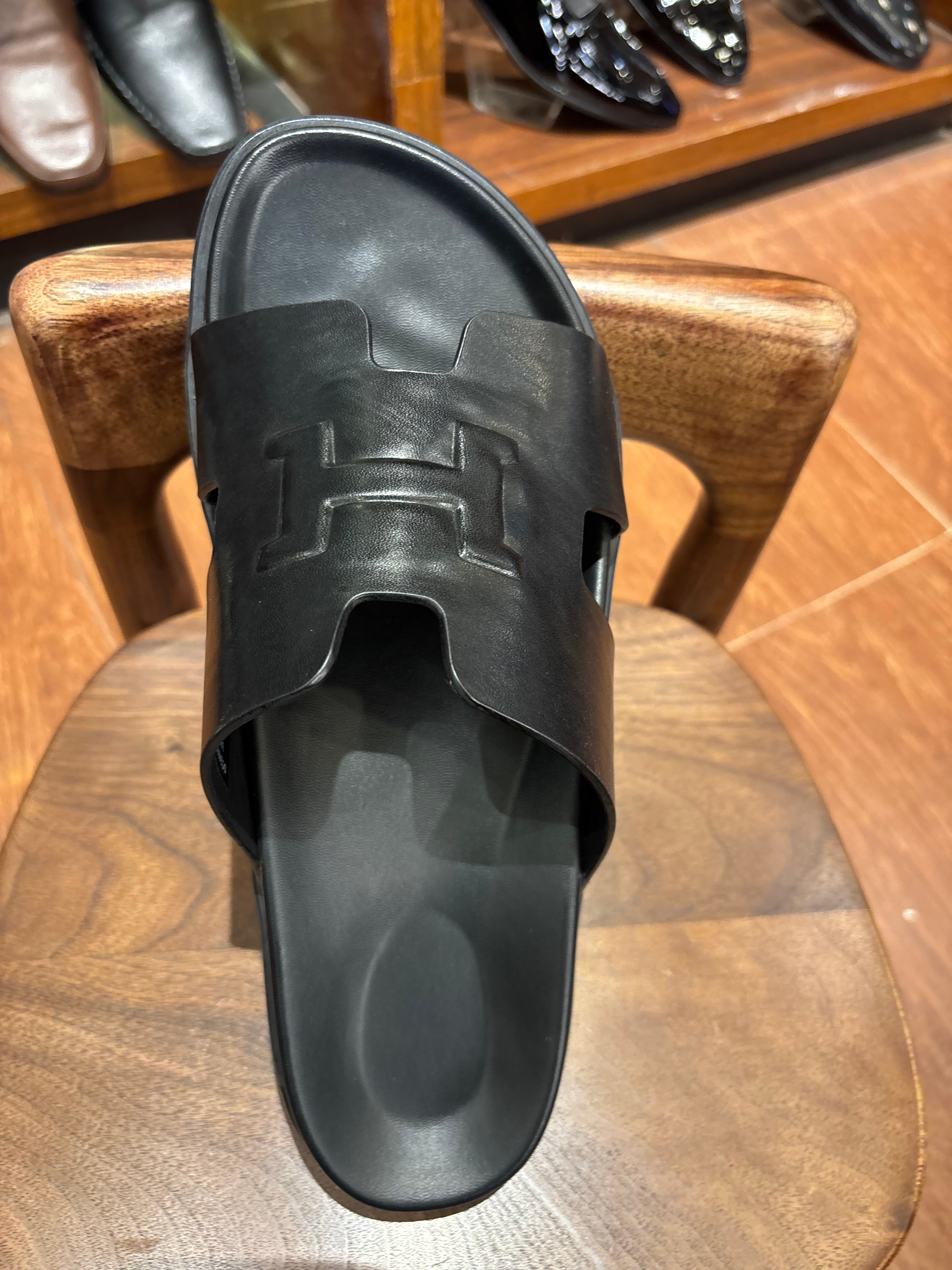 Morgan Premium Leather Sliders
