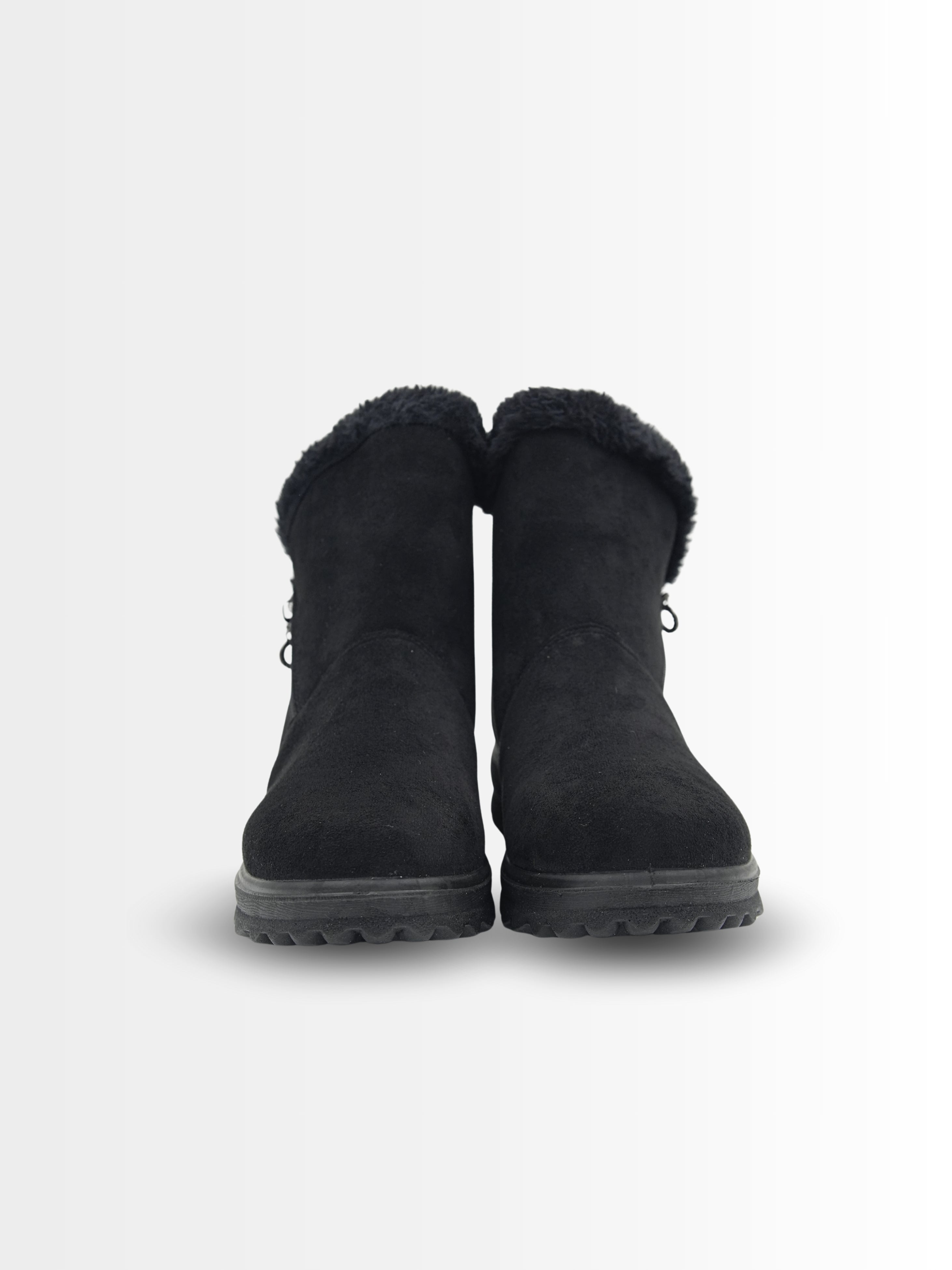 Savanna Suede Ankle Fur Boots