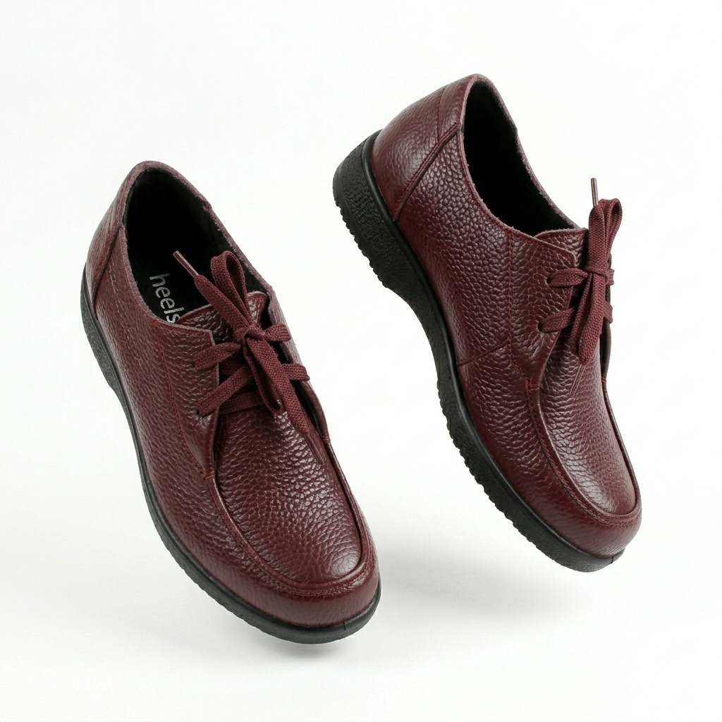 Arianna Casual Leather Lace Up Derby Shoes