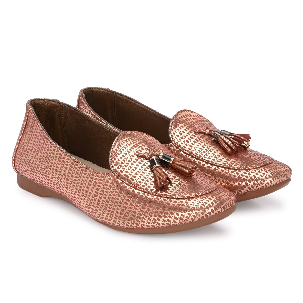 Malkova Leather Tassel Ballerinas