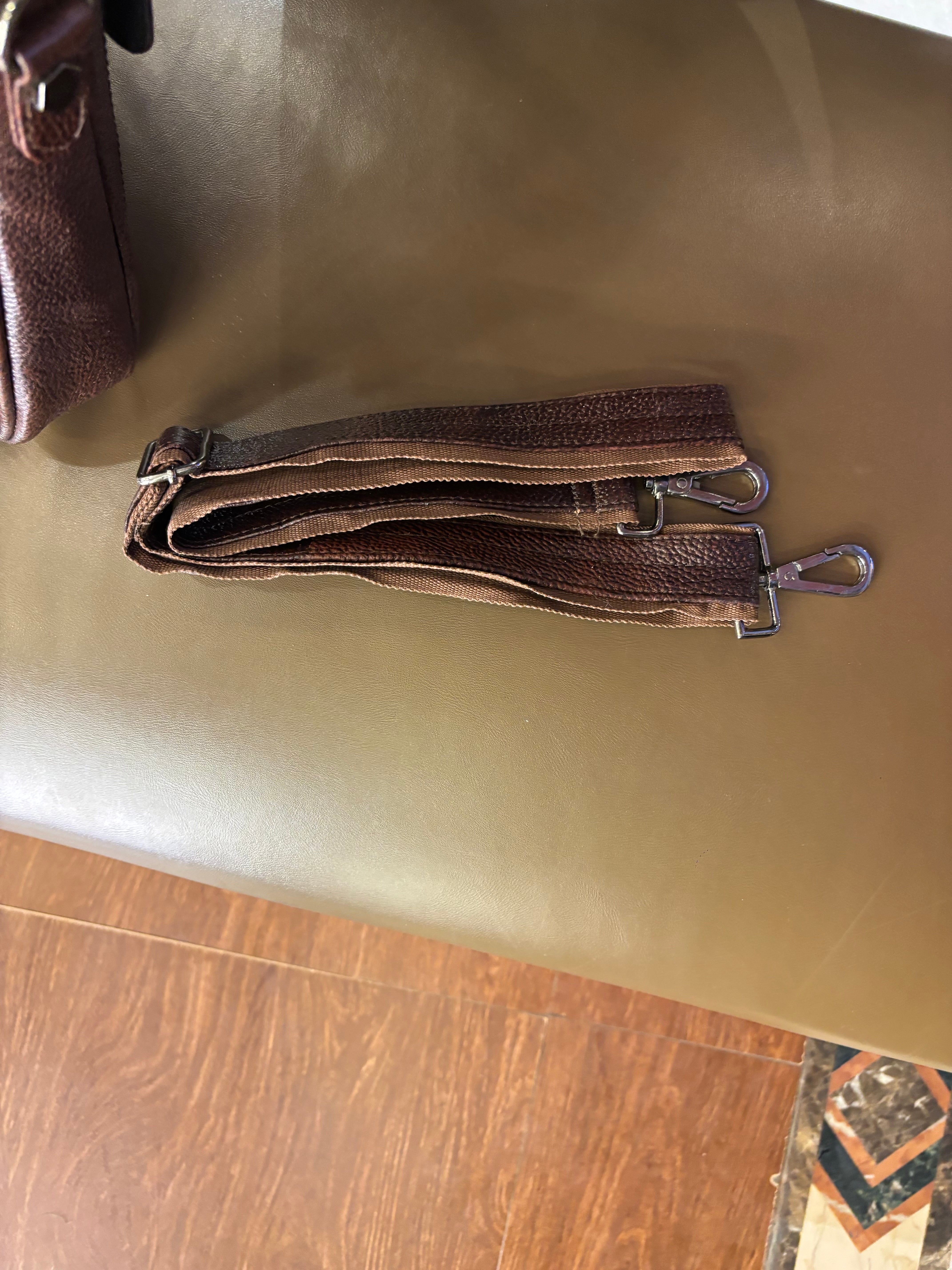 Brown Leather Laptop Bags SLP342