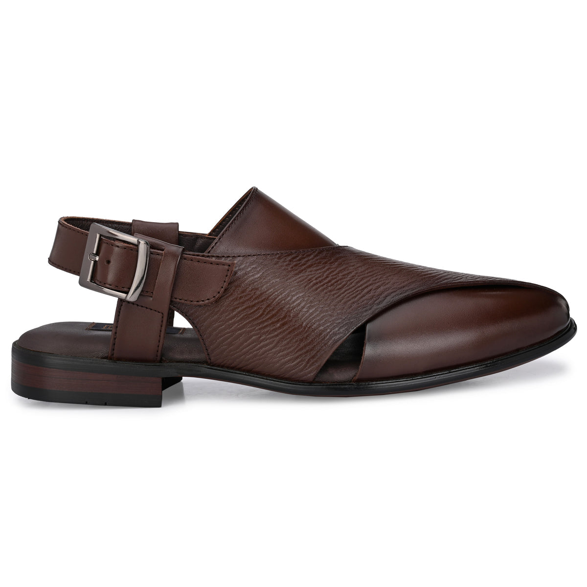 Faiz Ethnic Leather Peshawari Sandals