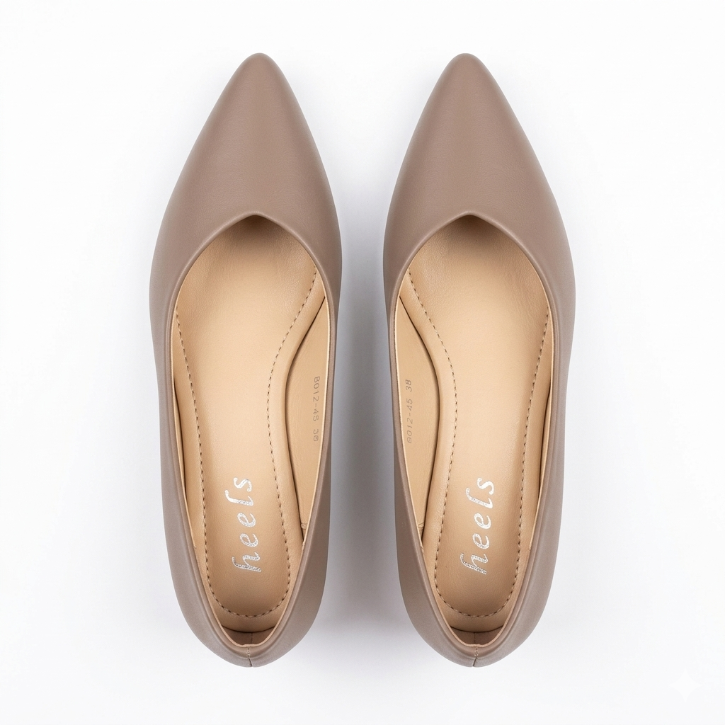 Larisa Mid Heel Pointed Ballerinas