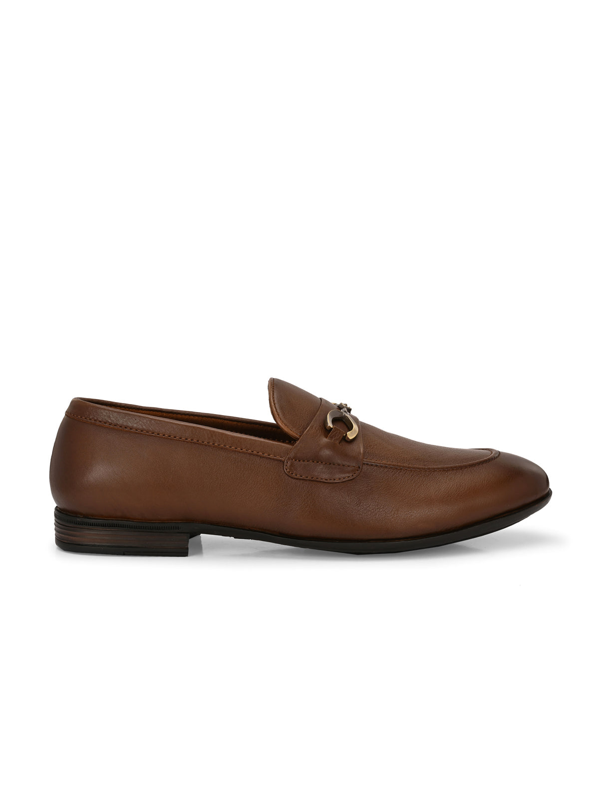 Reece Buckled Leather Loafers