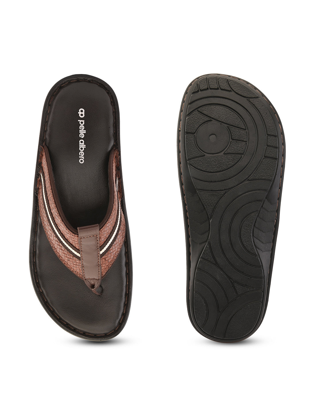 Reece Leather V Shape Slippers