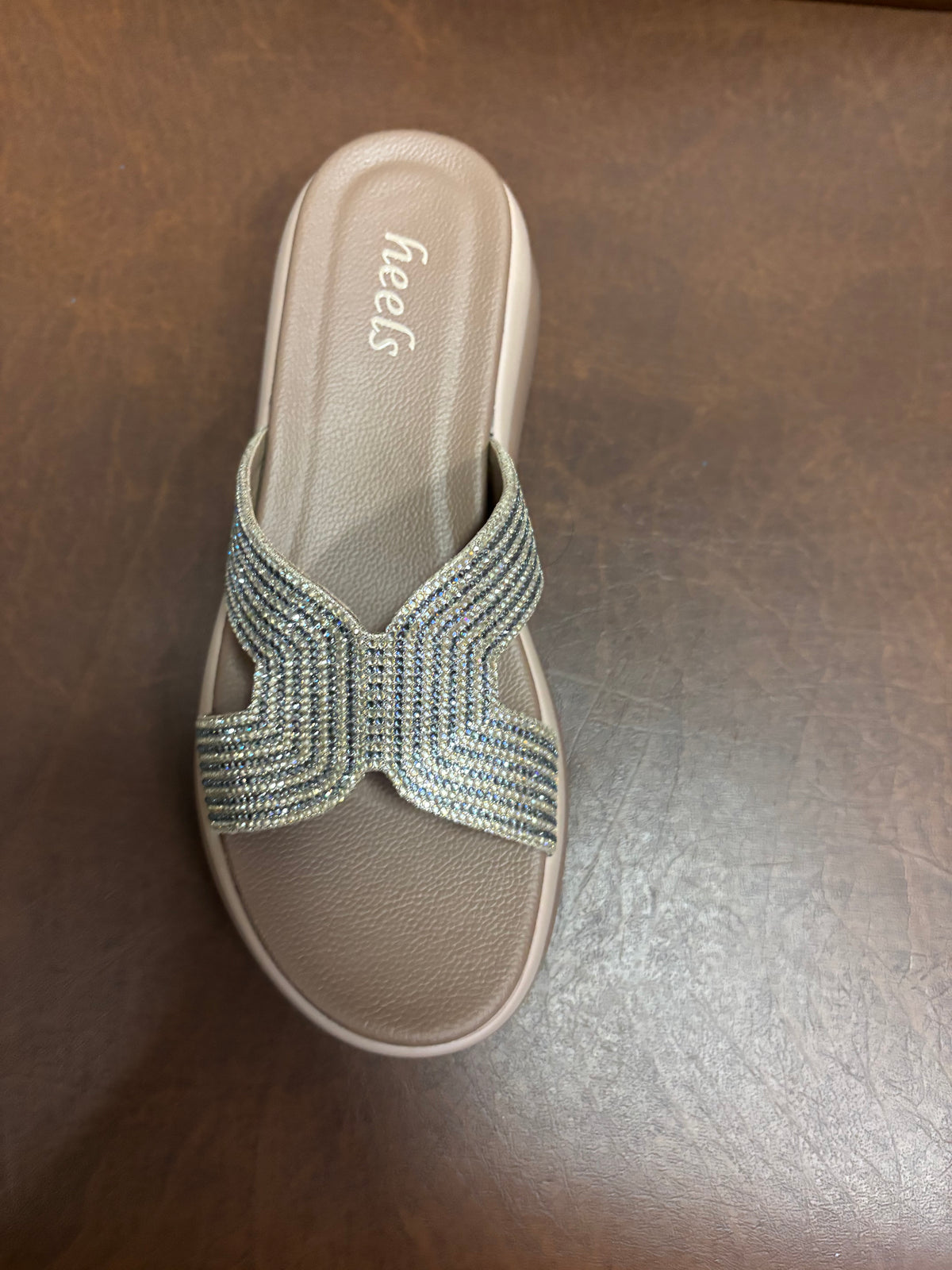 Dakota 2.0 Cushioned Chunky Bling Slippers