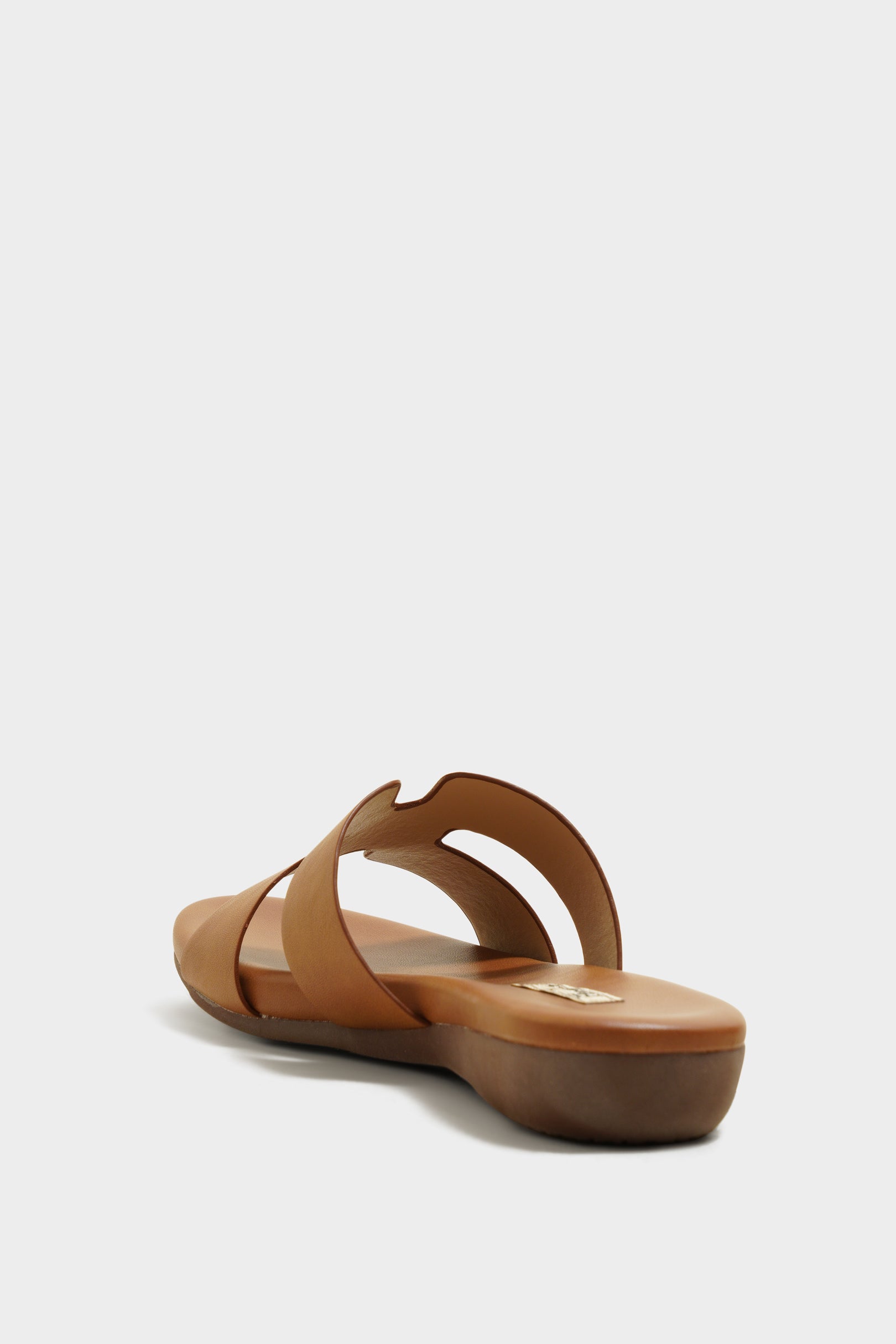 Abigail Tan Cushion Sliders - The Heels India
