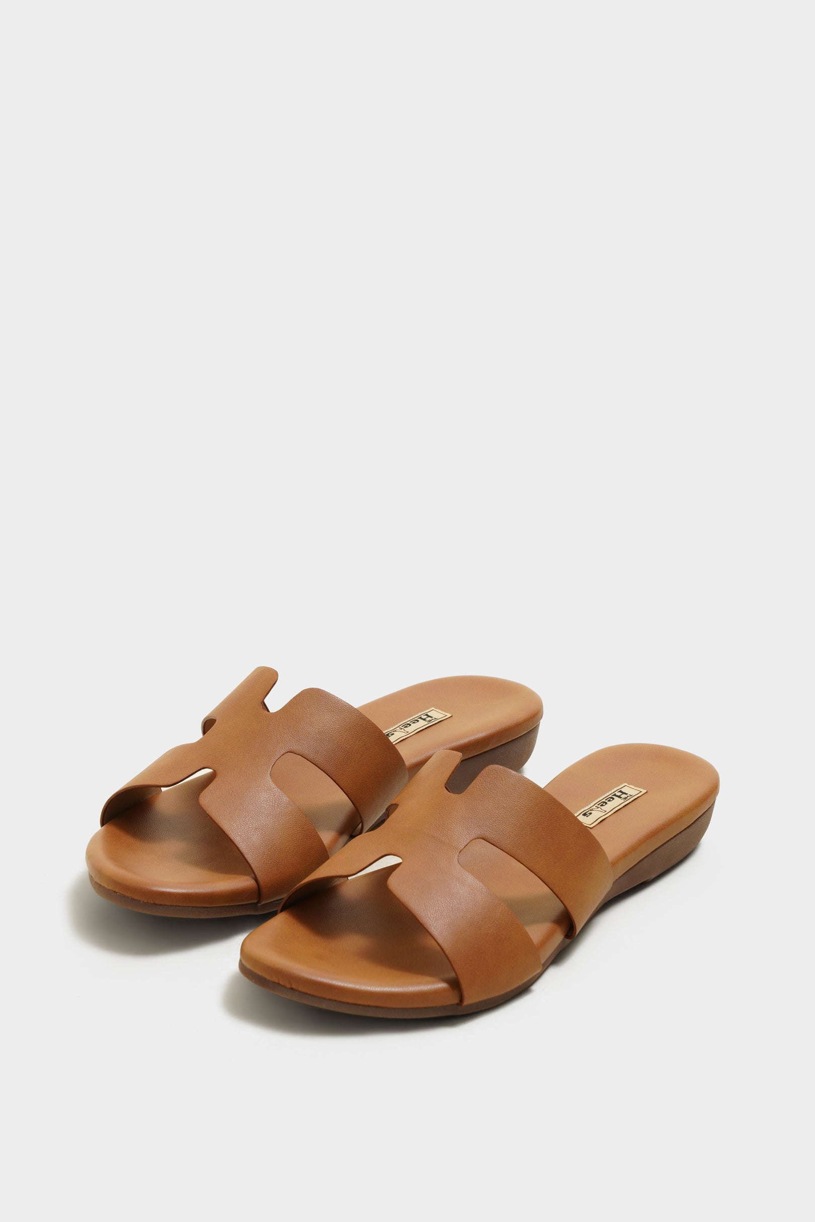Abigail Tan Cushion Sliders - The Heels India