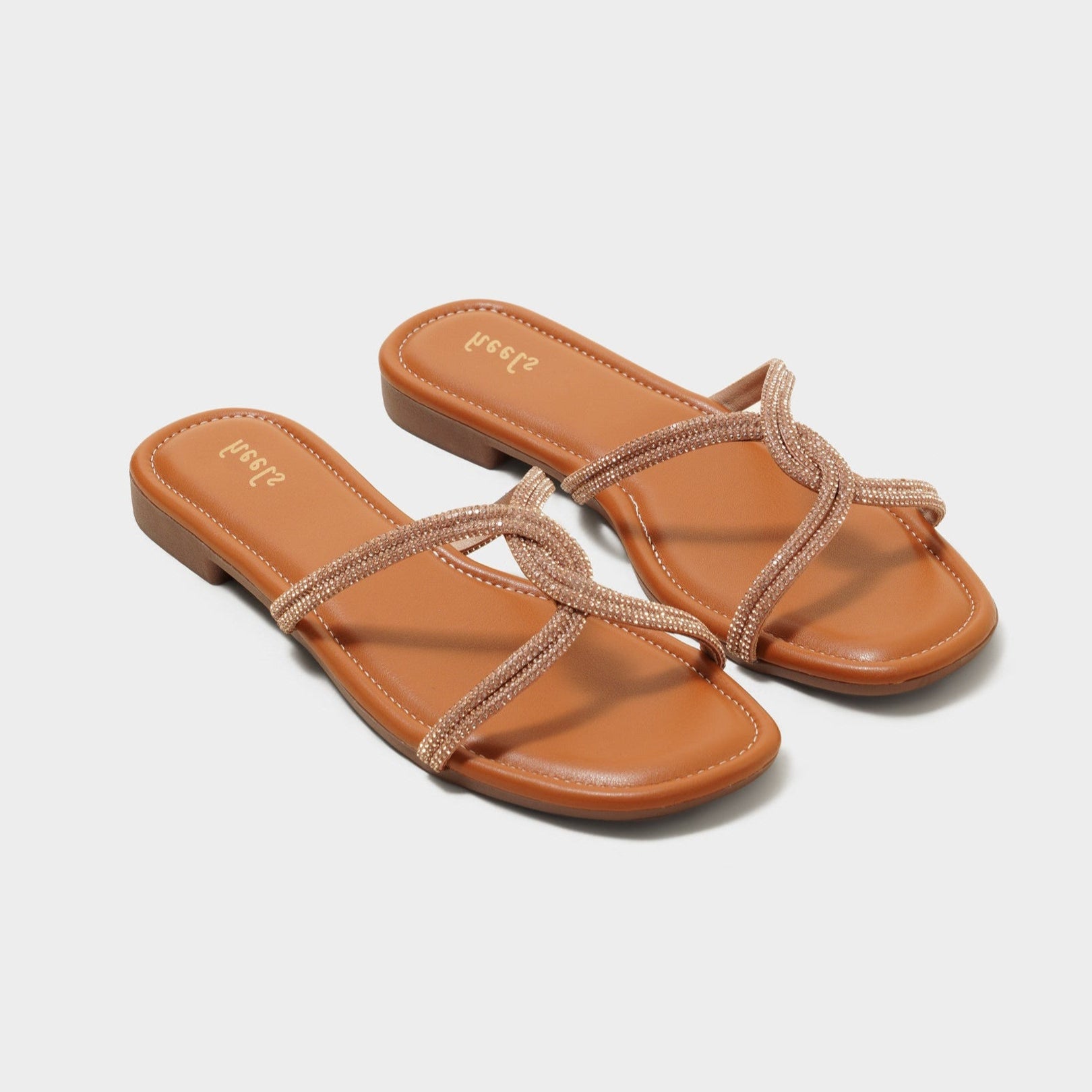 Savoy Sultan Bling Sliders - The Heels India