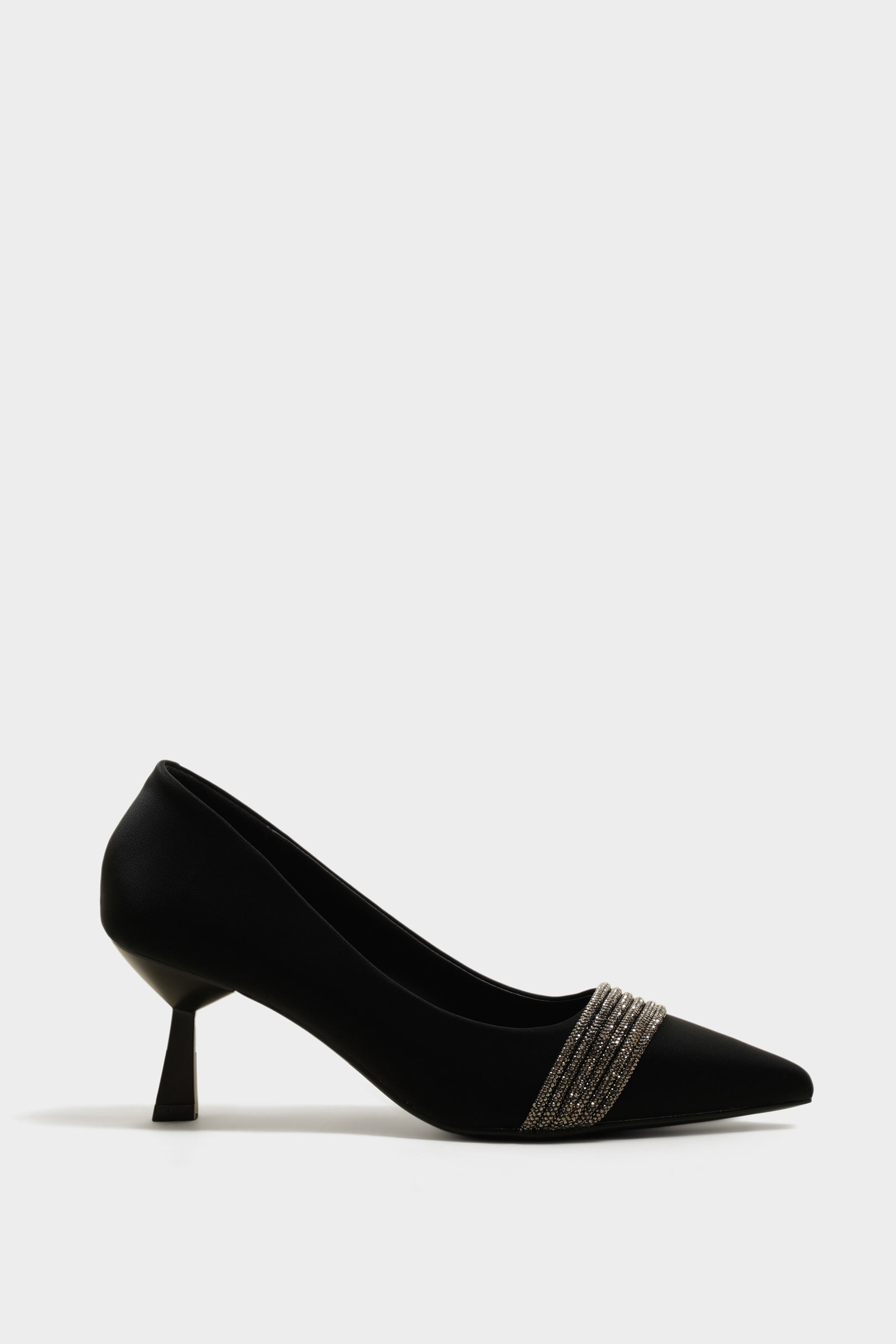 Hannah Black Kitten Heels - The Heels India
