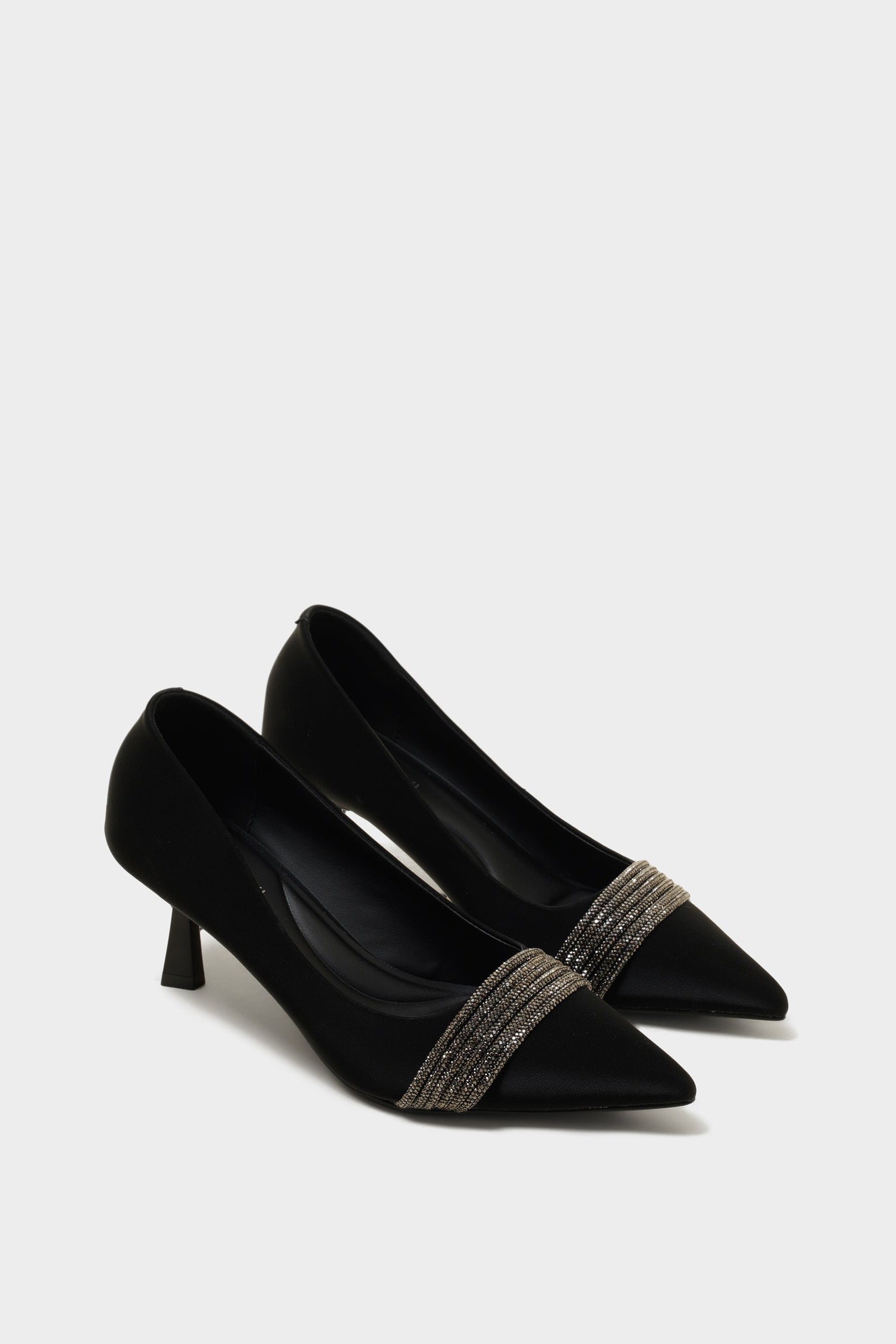 Hannah Black Kitten Heels - The Heels India