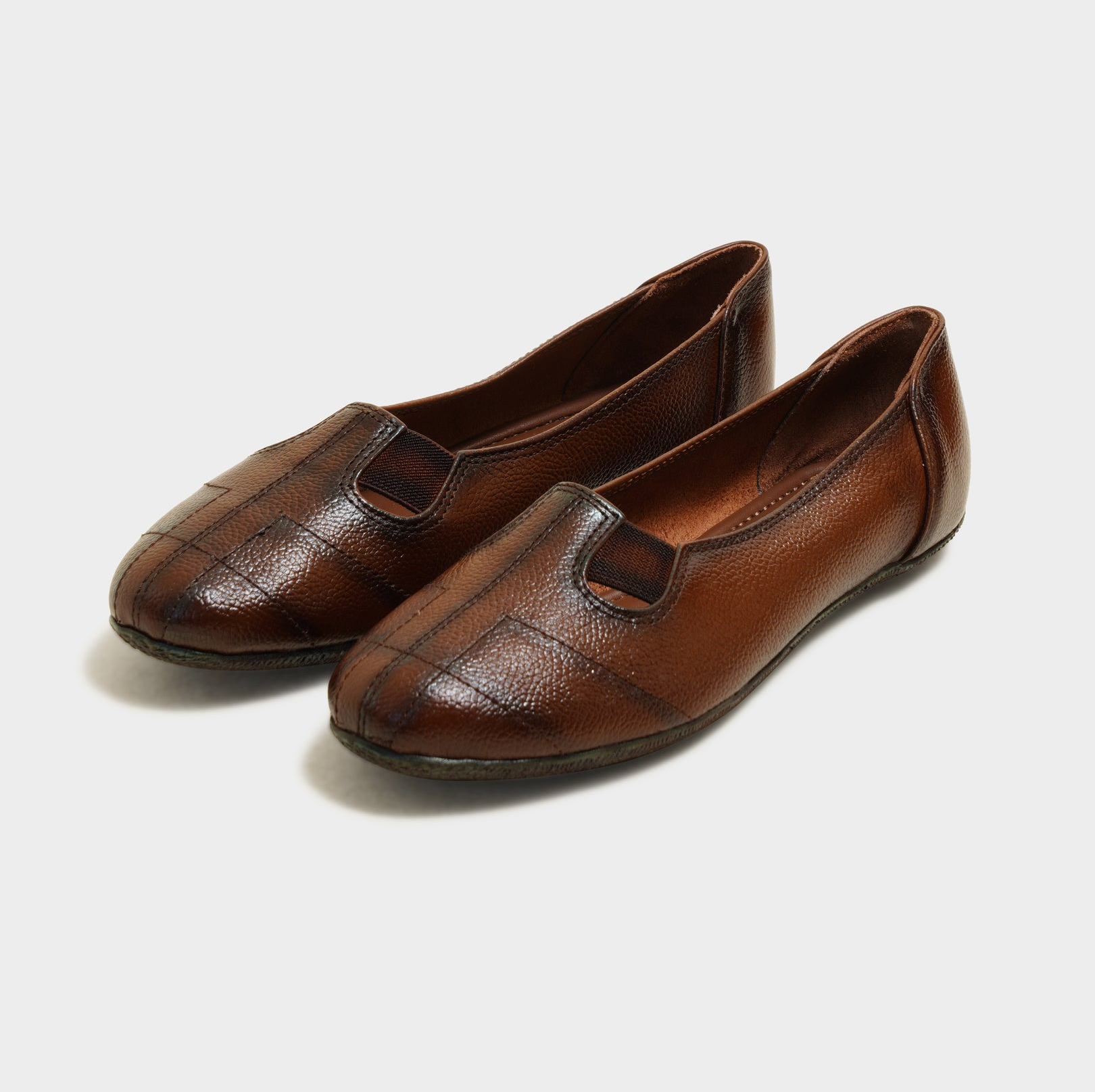 Ellie Leather Ballerinas - The Heels India