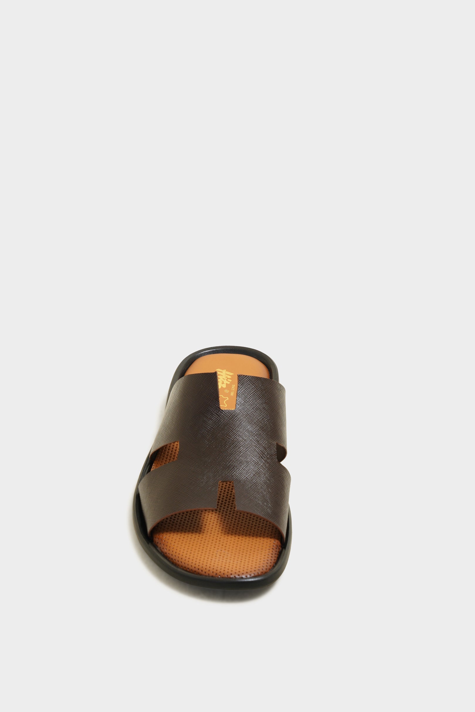 James Brown Leather Sliders - The Heels India