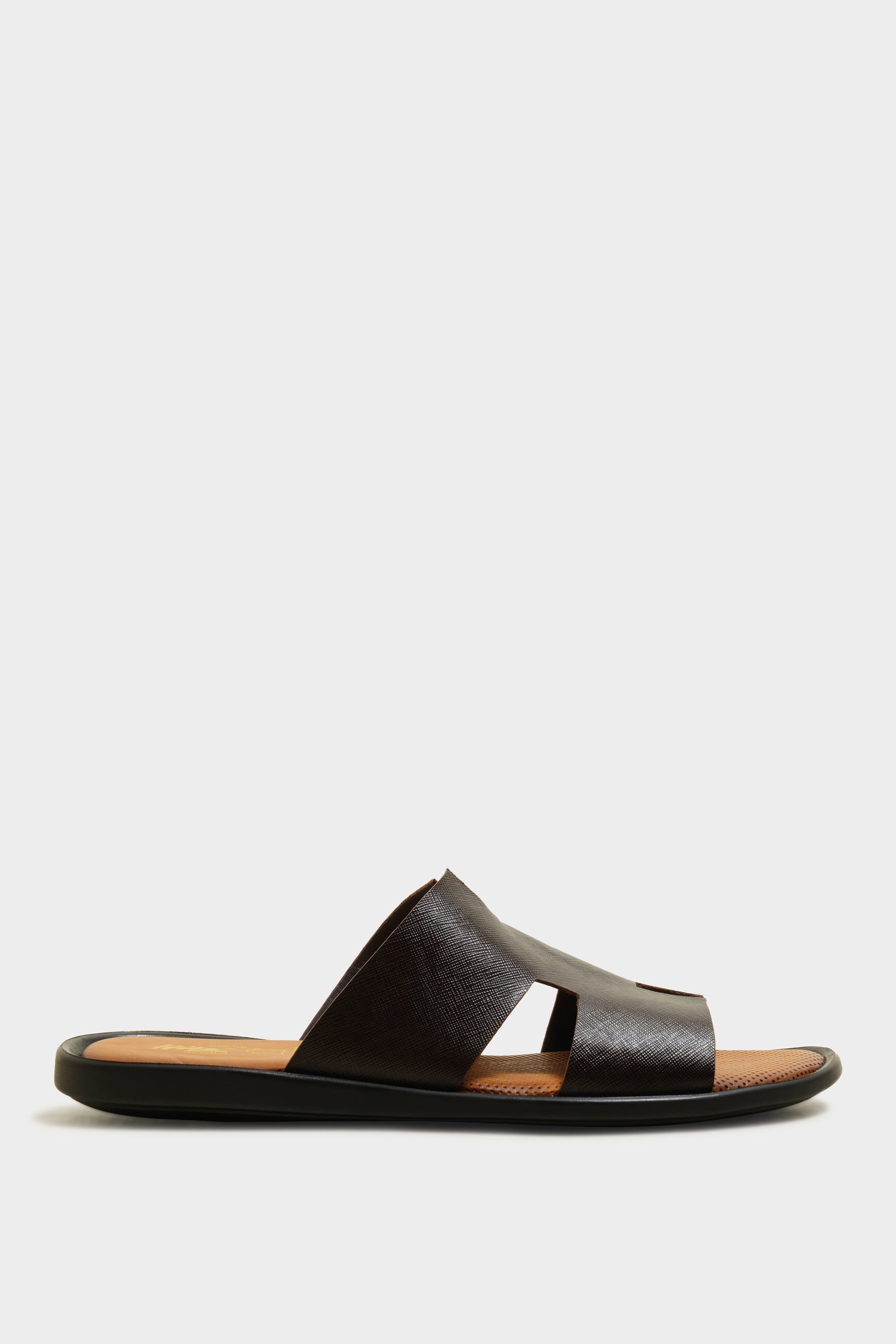 James Brown Leather Sliders - The Heels India