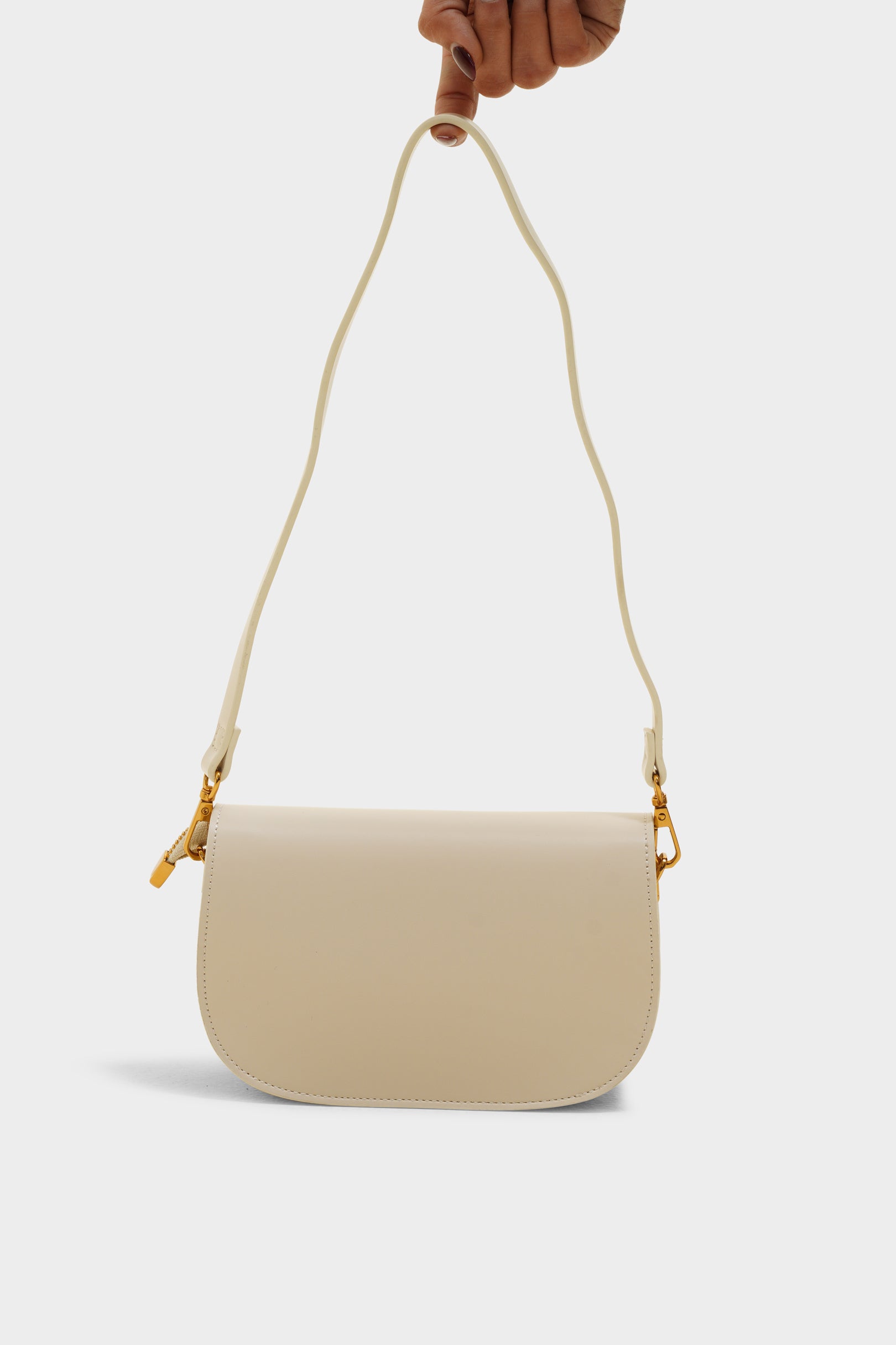 Gabriella white sling bag - The Heels India
