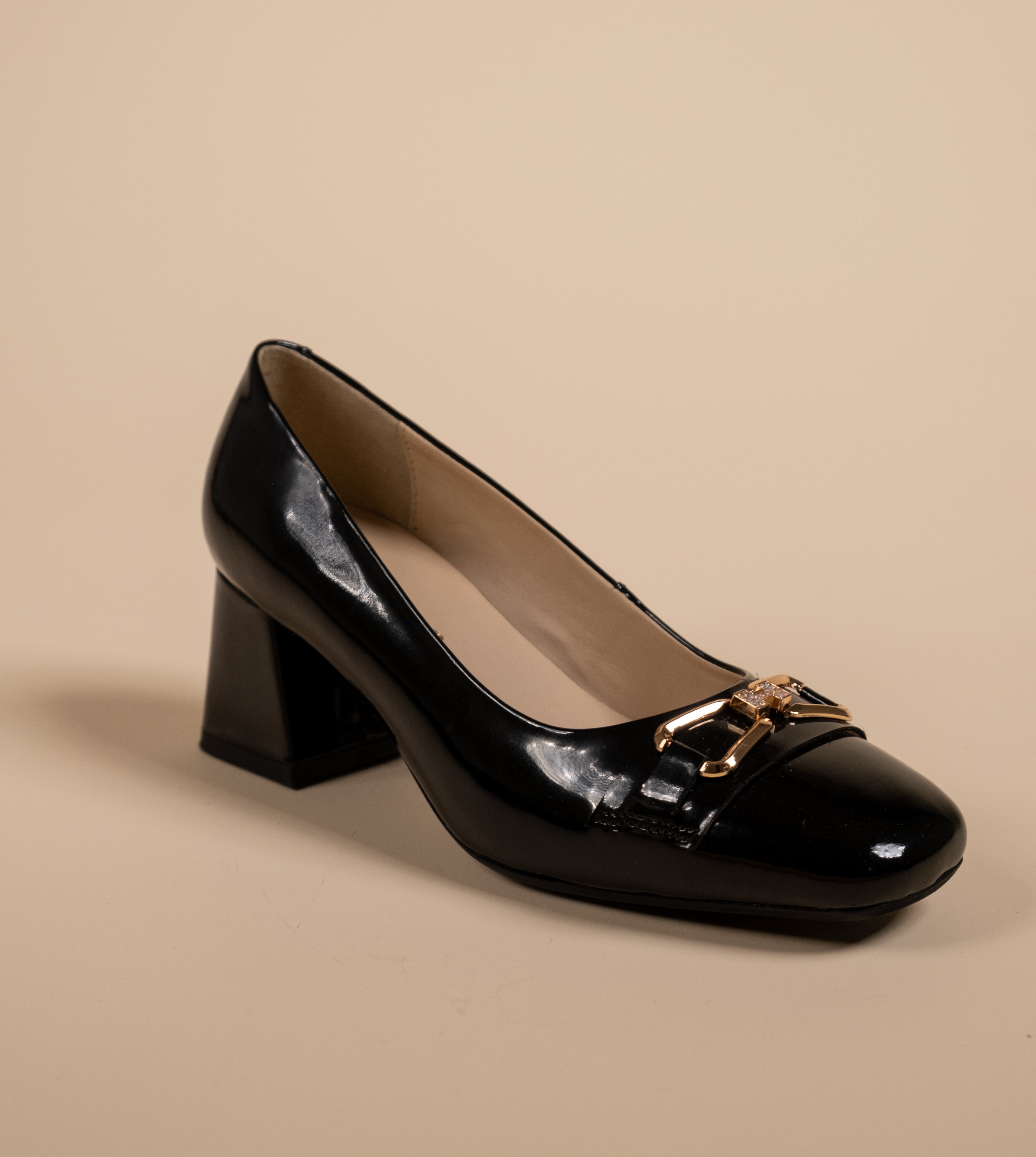 ZEAL Premium Patent Leather Block Heels