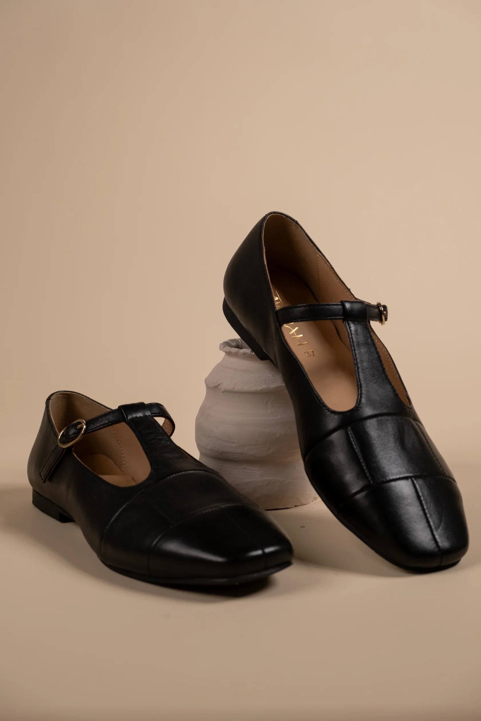 ZENITH Premium Leather Mary Jane Ballerinas