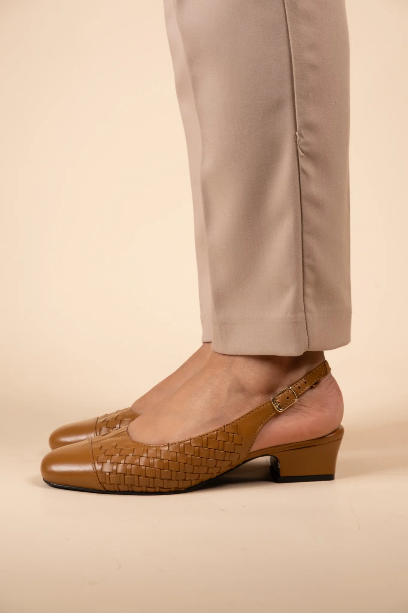 DARCY Premium Leather Sling Back Ballerinas - The Heels India