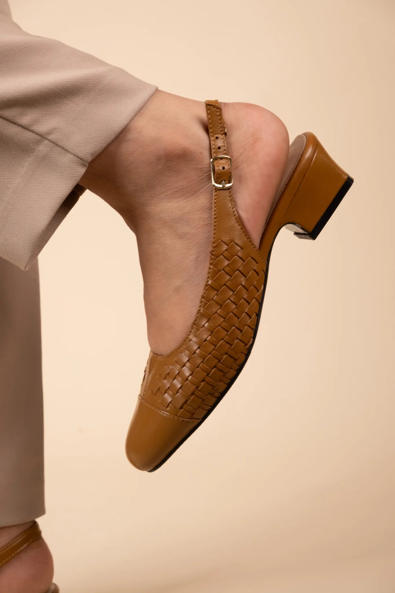 DARCY Premium Leather Sling Back Ballerinas - The Heels India