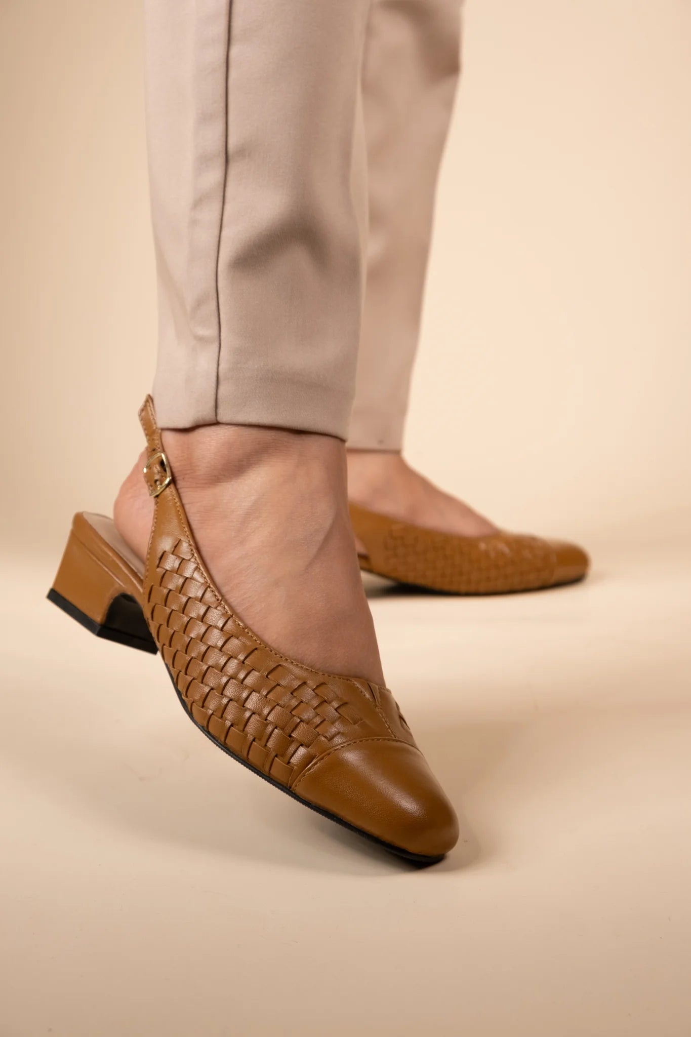 DARCY Premium Leather Sling Back Ballerinas - The Heels India