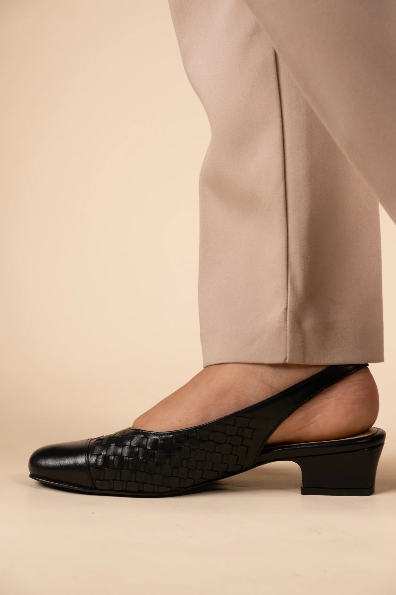 DARCY Premium Leather Sling Back Ballerinas - The Heels India