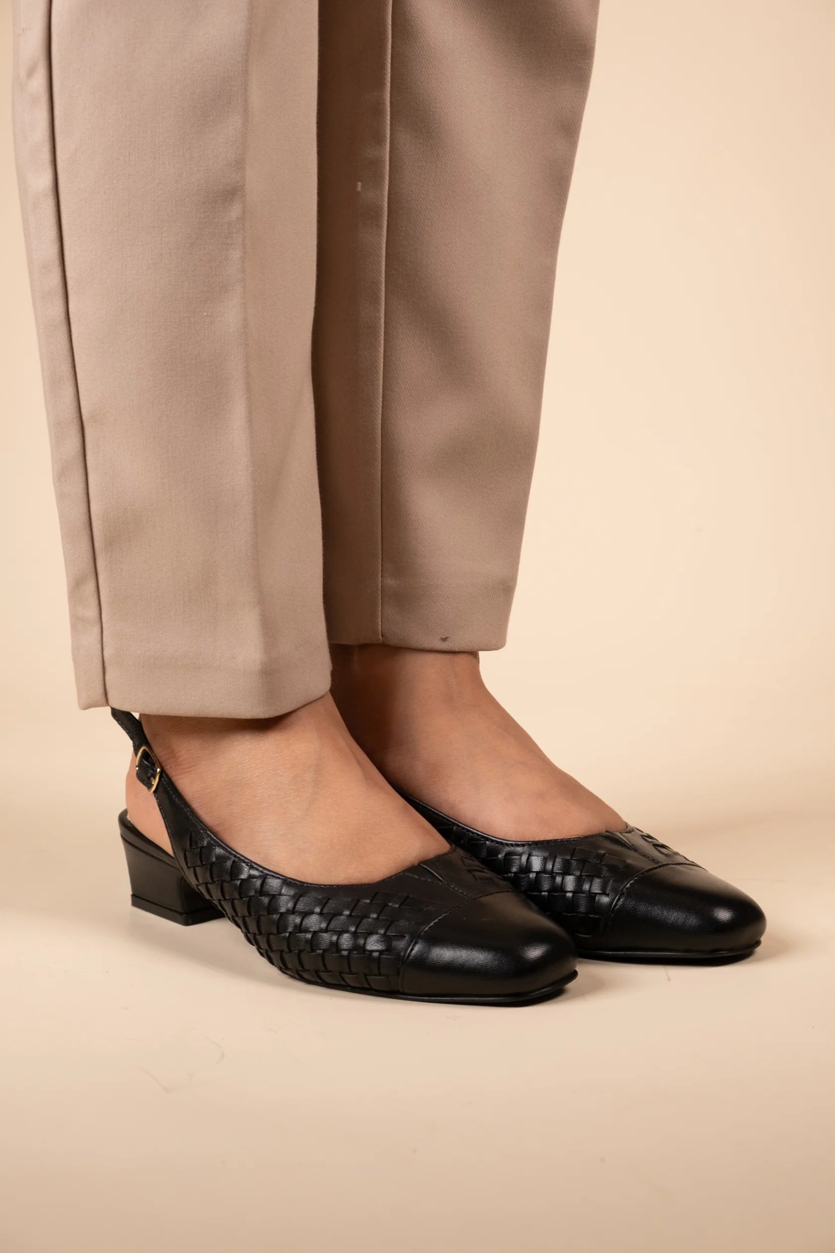 DARCY Premium Leather Sling Back Ballerinas - The Heels India