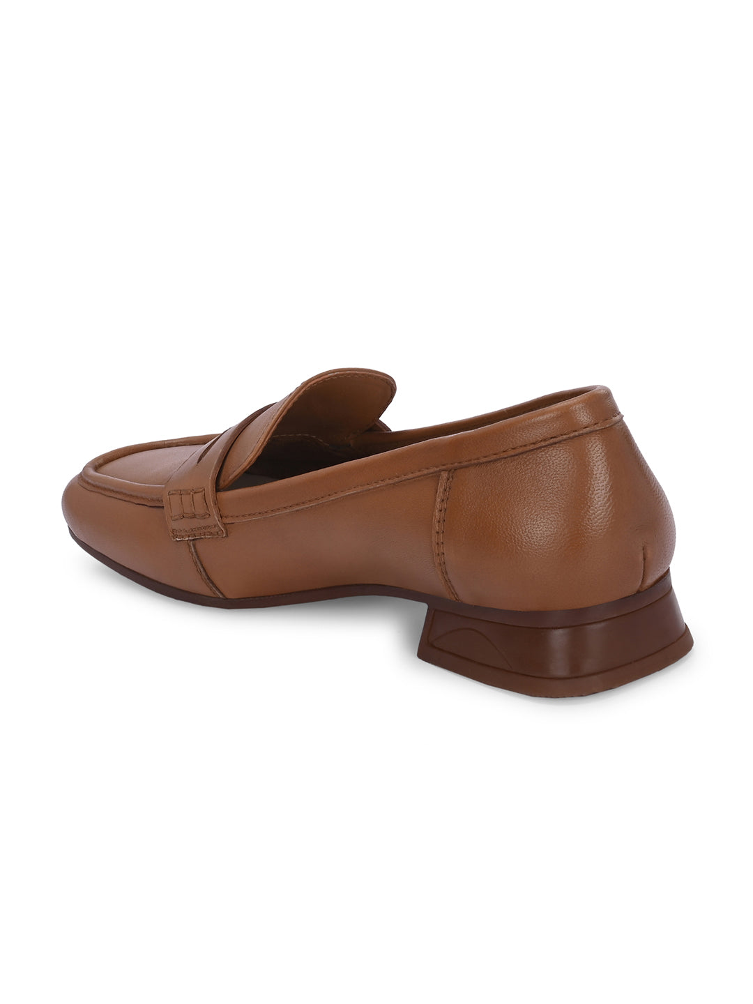 SERENE Premium Leather Mid Heel Square Toe Loafers
