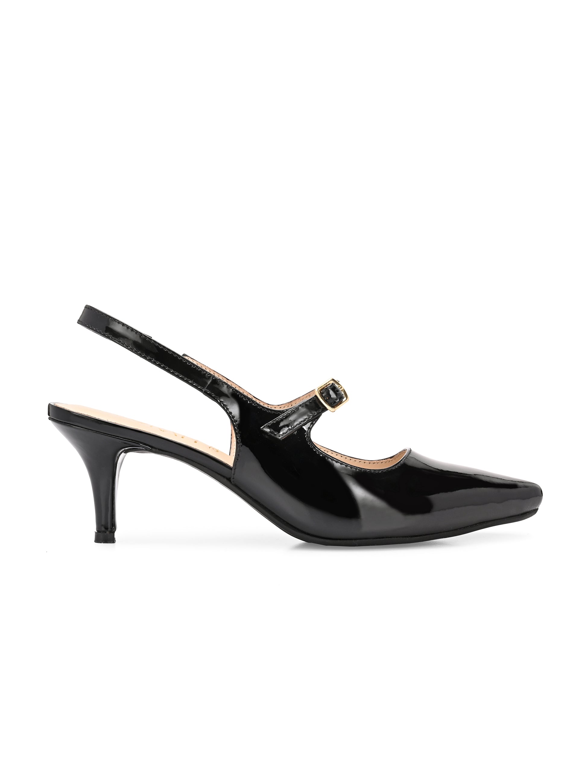 BRIZA Premium Leather Slingback Kitten Heels