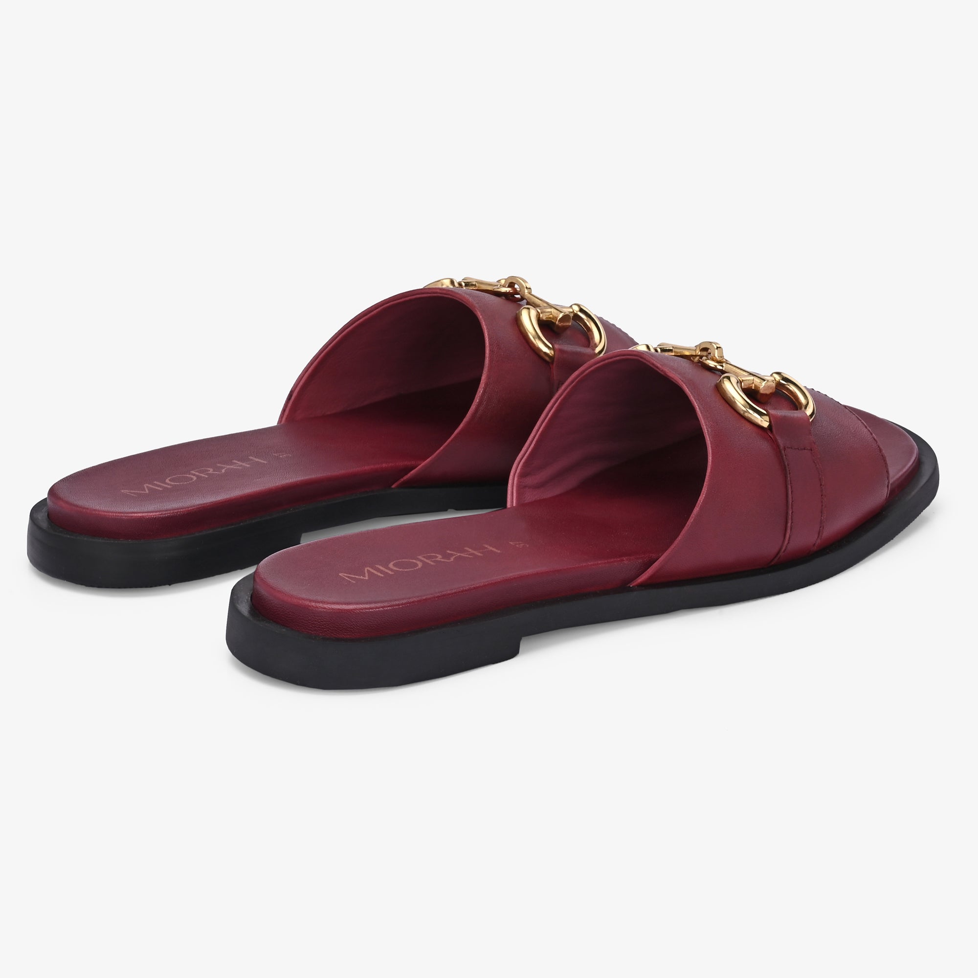 FLUTTER Premium Leather Neon Summer Sliders