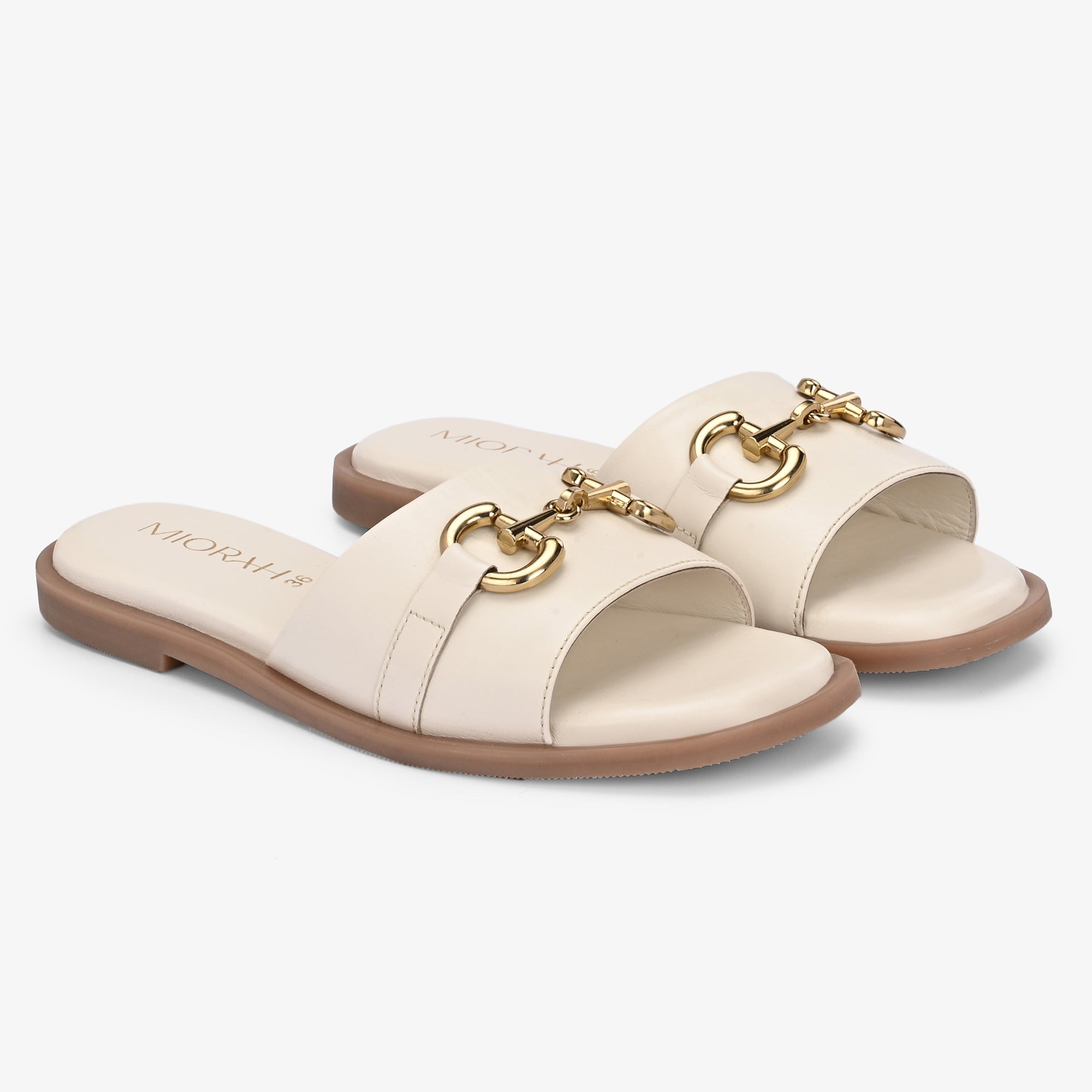 FLUTTER Premium Leather Summer Sliders