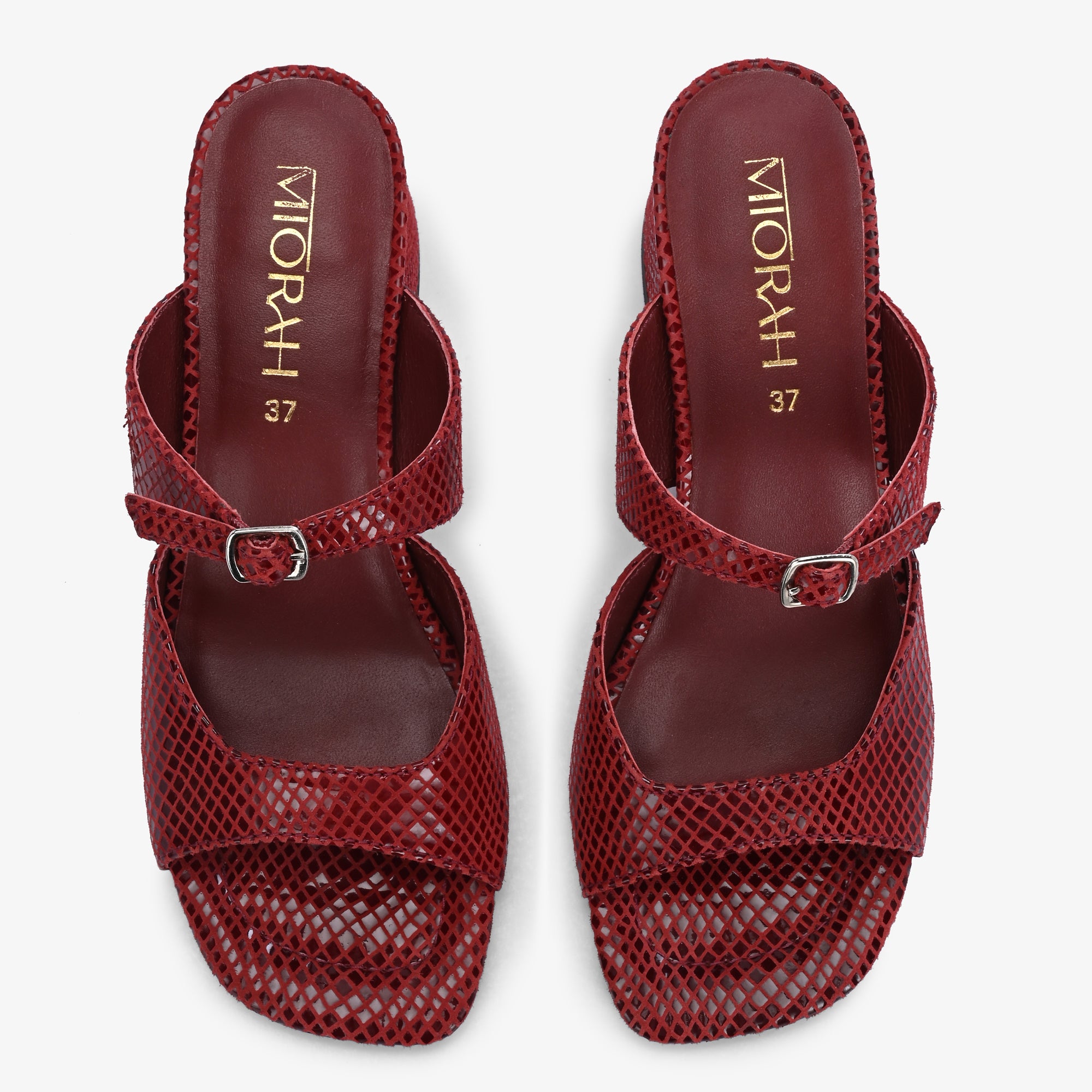 ROXY Premium Leather Slip on Block Heels