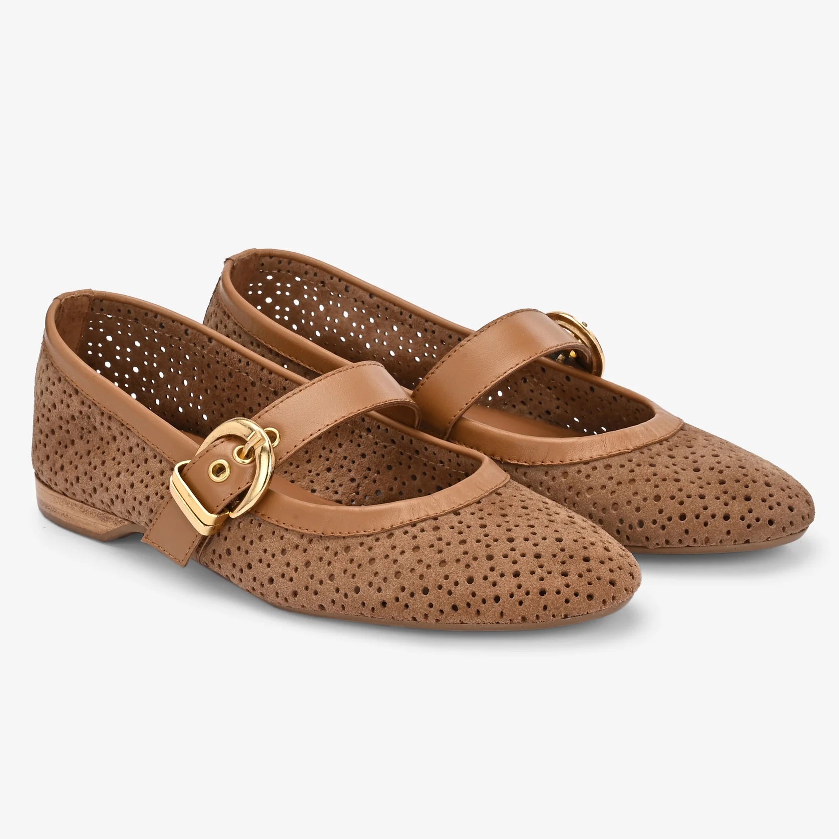 JUNO Premium Leather Mary Jane Ballerinas
