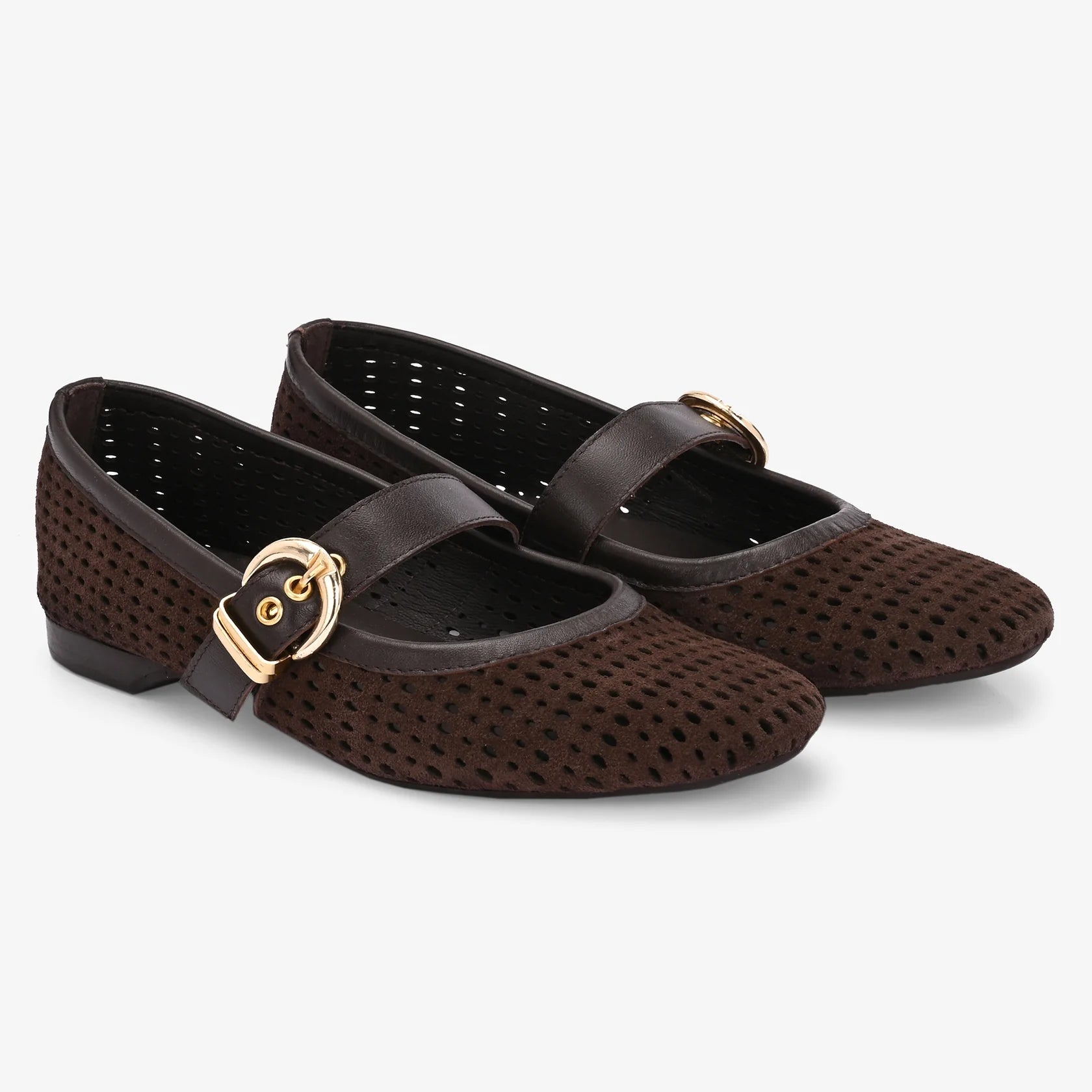 JUNO Premium Leather Mary Jane Ballerinas