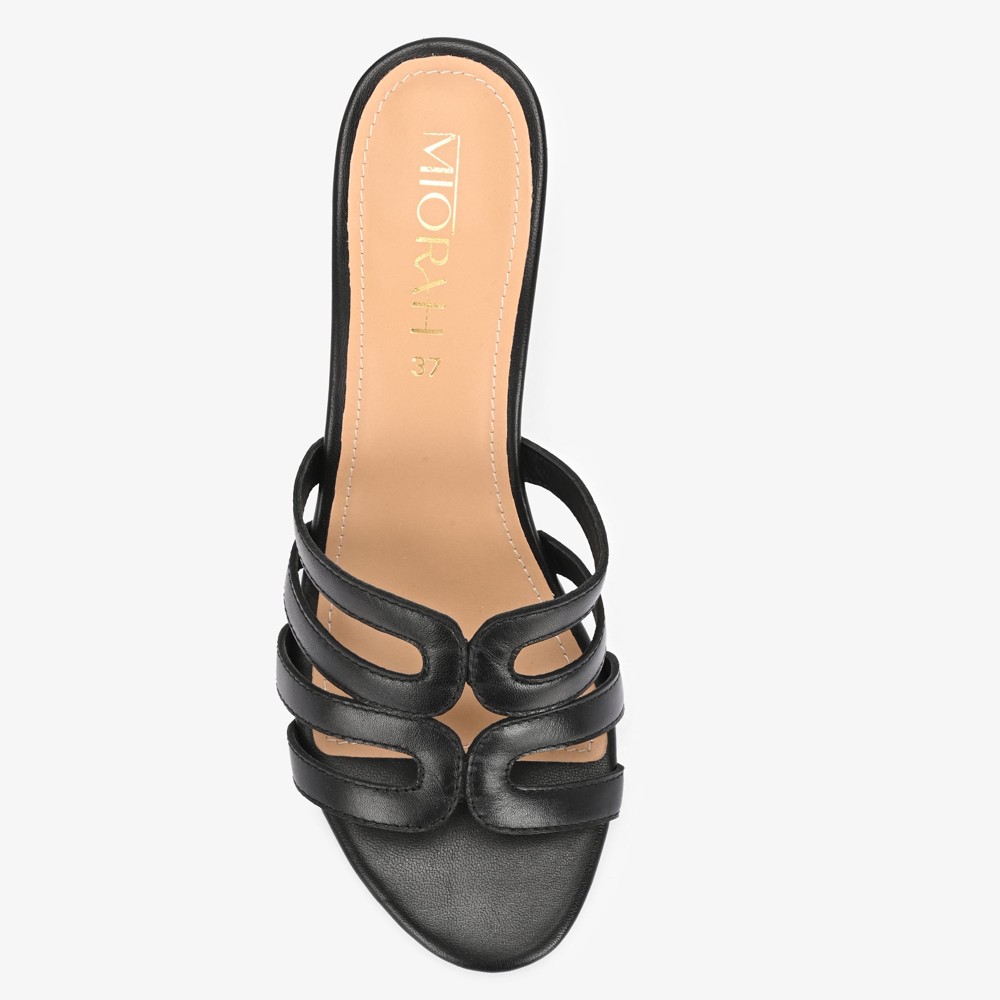 NYSSA Premium Leather Laser Cut Block Heels