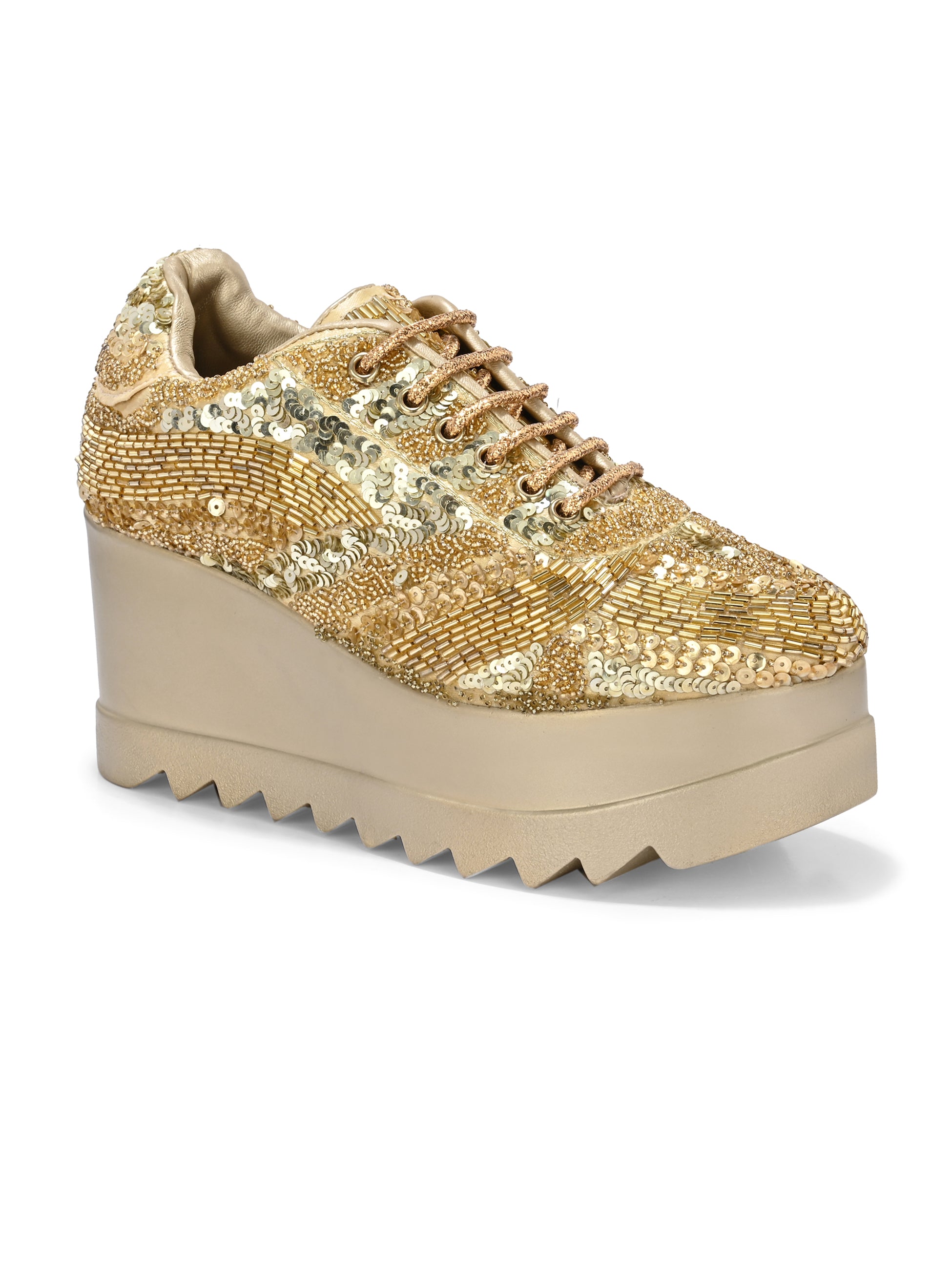 MEHRIYA LUXE Chunky Bridal Embellished Sneakers