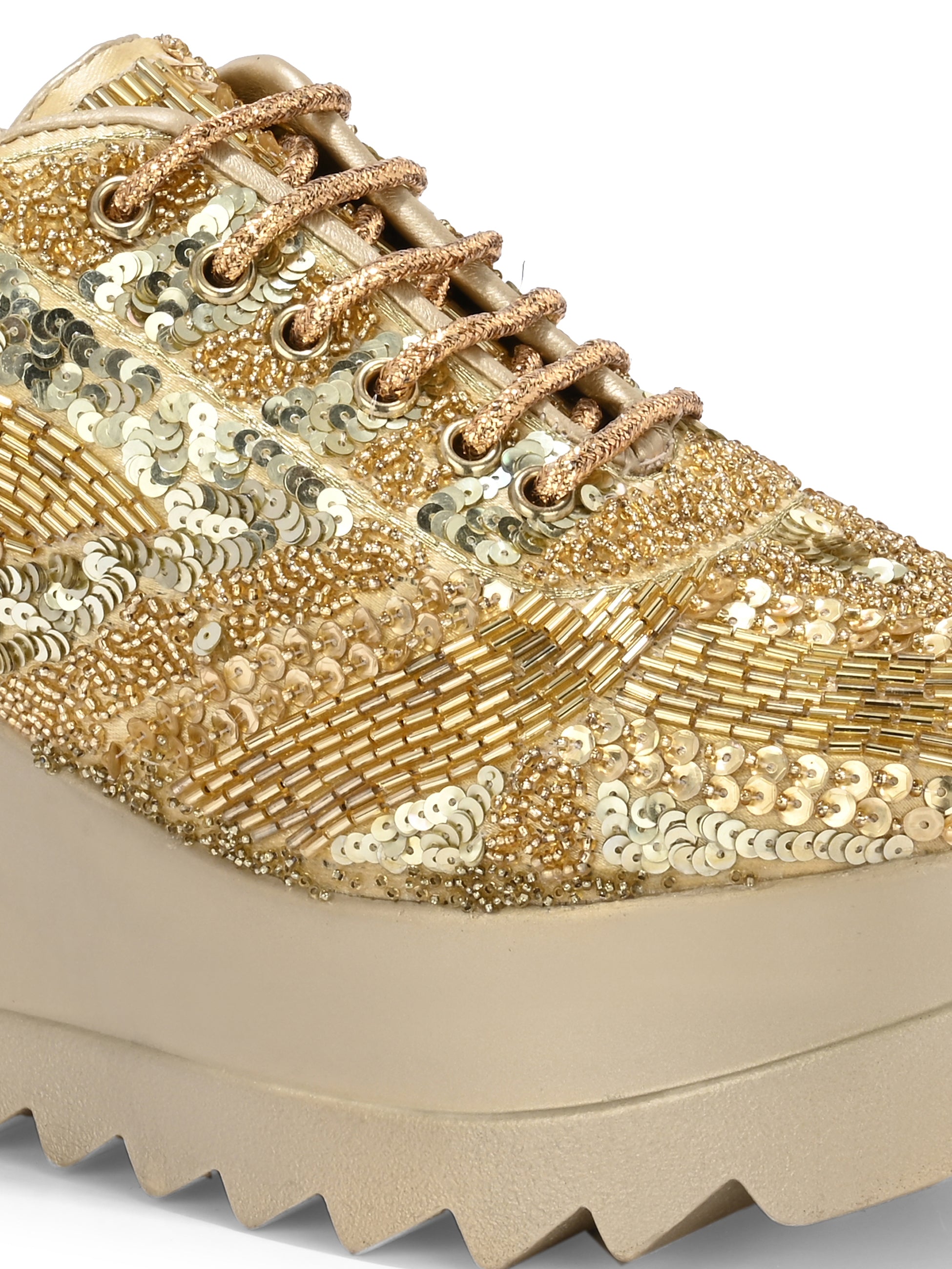 MEHRIYA LUXE Chunky Bridal Embellished Sneakers