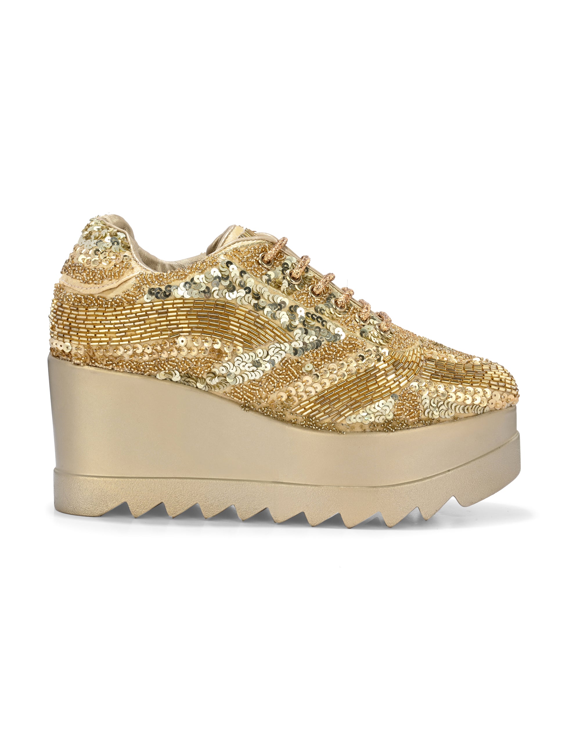 MEHRIYA LUXE Chunky Bridal Embellished Sneakers